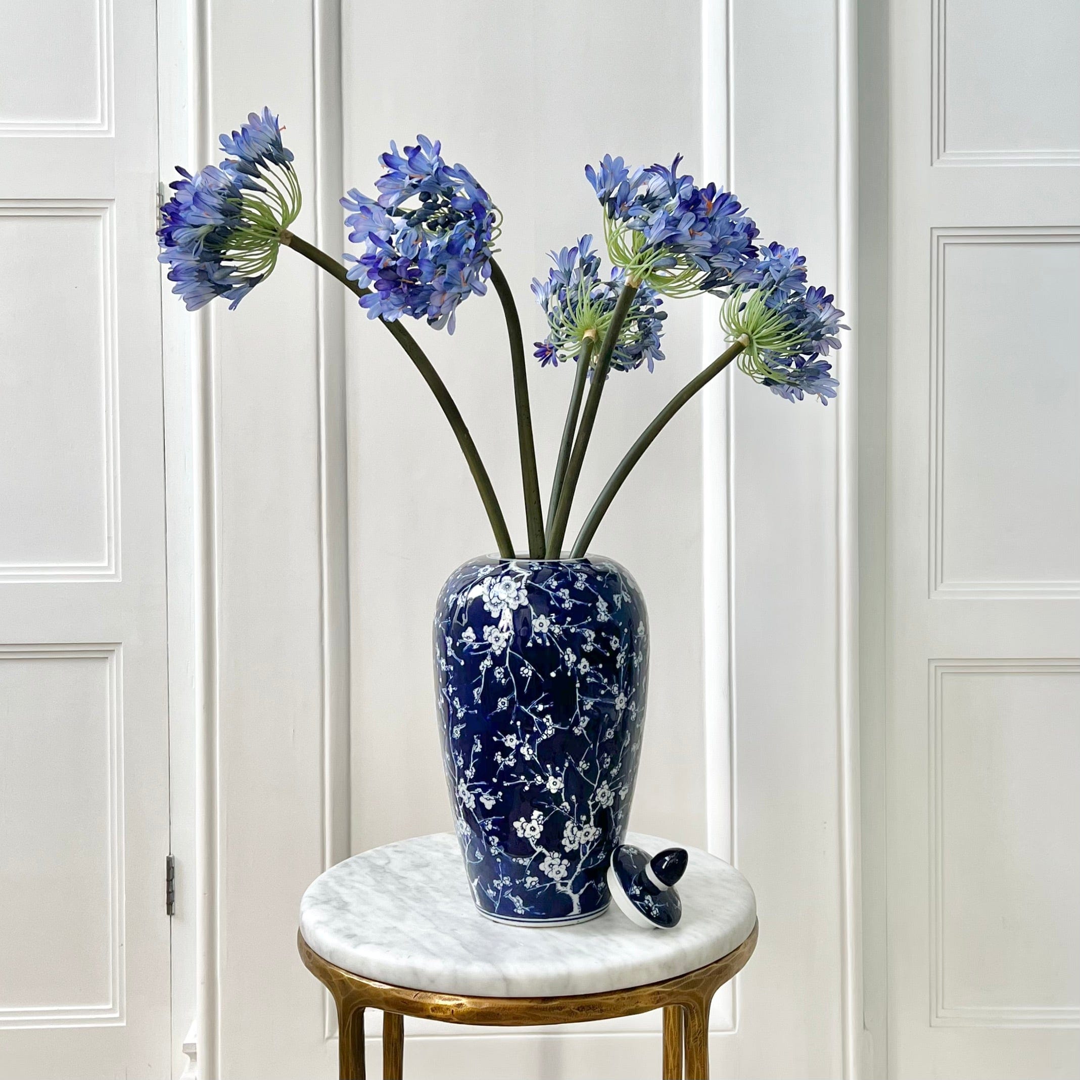 Realistic Artificial Blue Purple Agapanthus ABX7347BL by The Faux Flower Company