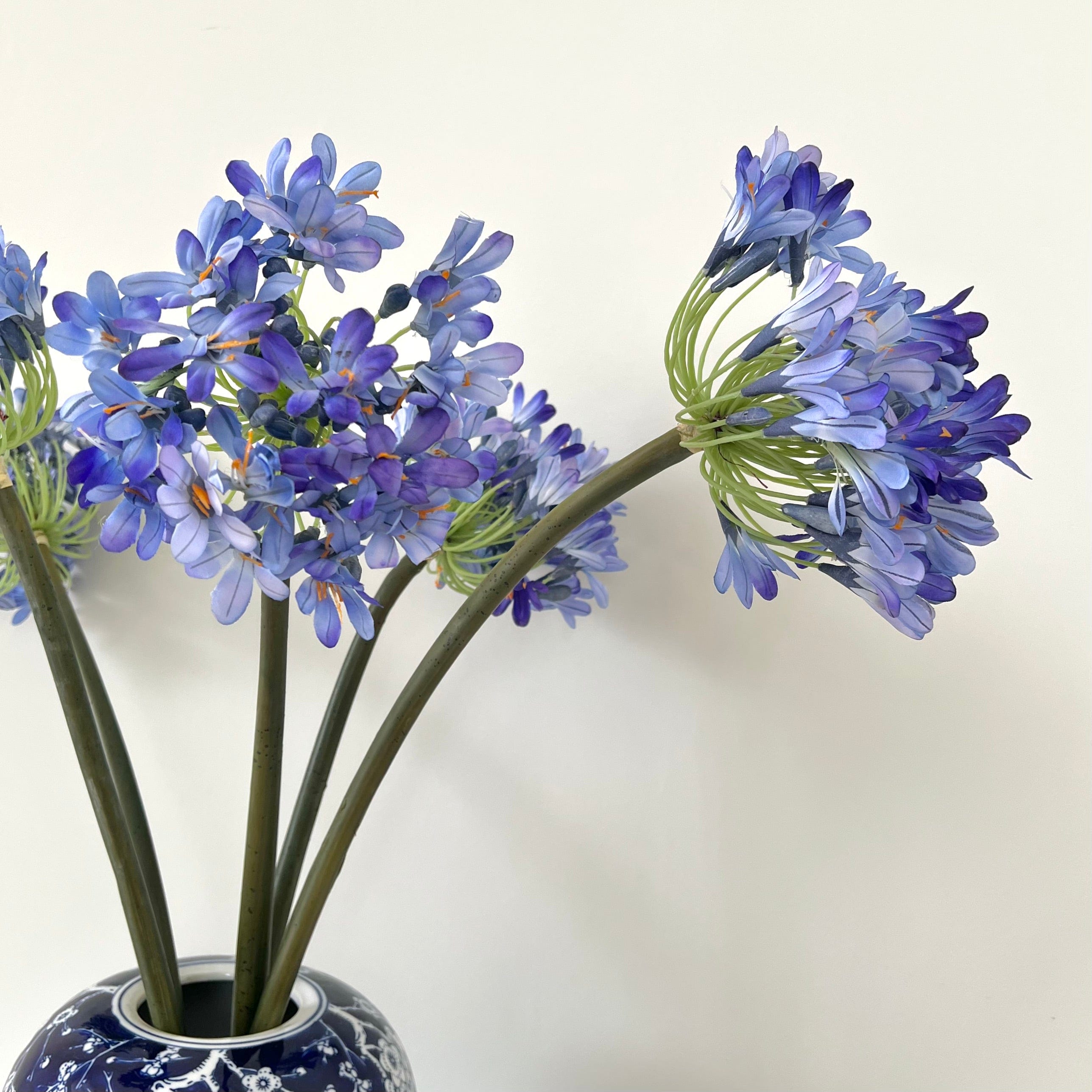 Realistic Artificial Blue Purple Agapanthus ABX7347BL by The Faux Flower Company