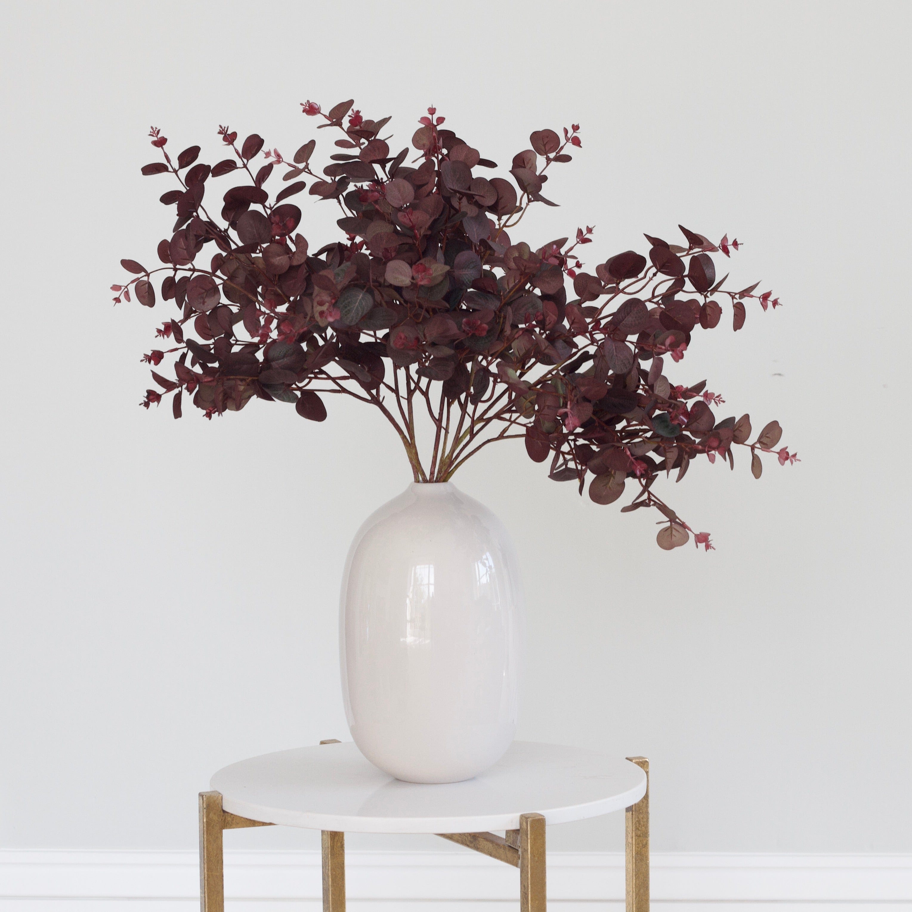 Realistic Artificial Burgundy Eucalyptus ABZ0076BD by The Faux Flower Company