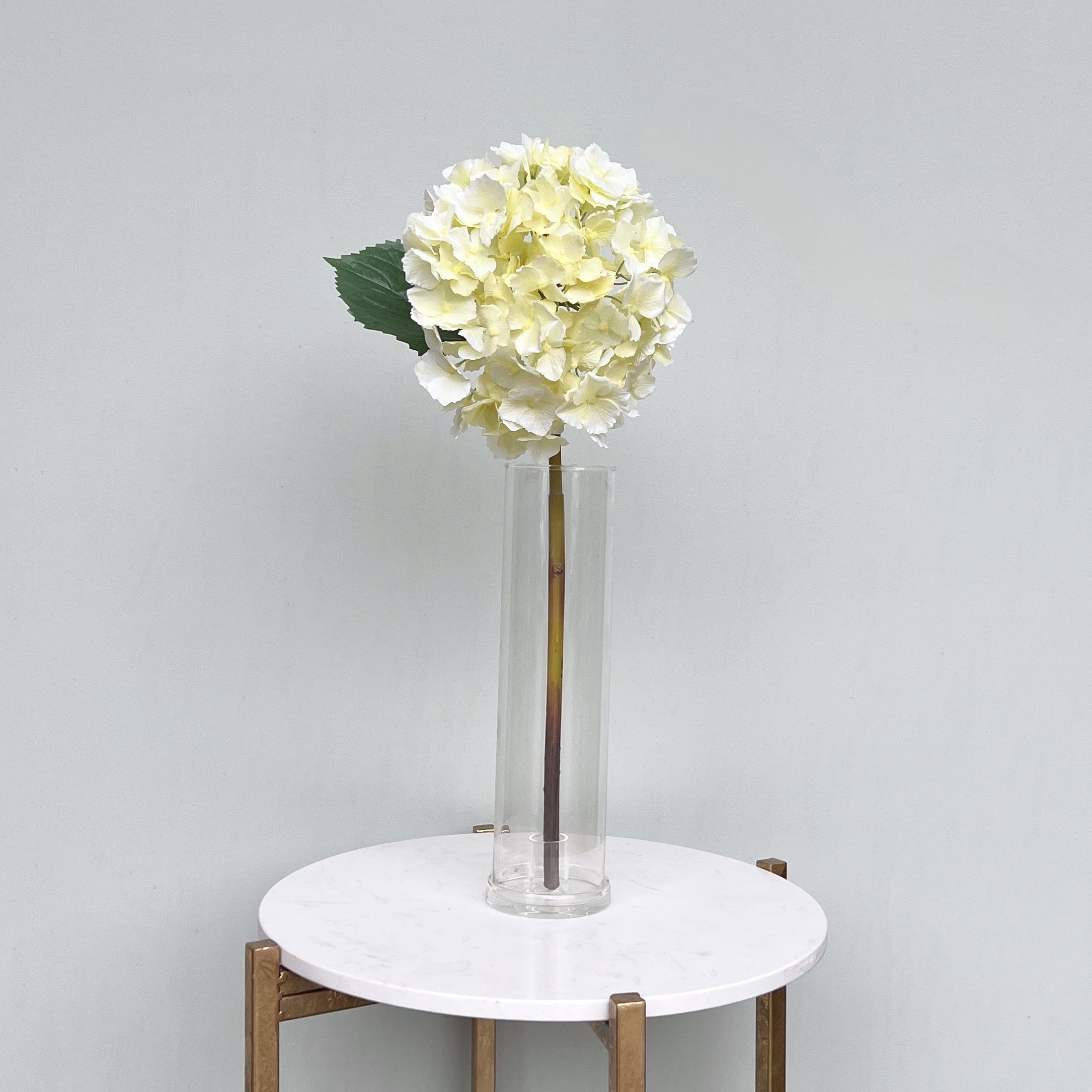 Realistic Artificial Cream Hydrangea Lacecap ABX5002CR-54 by The Faux Flower Company