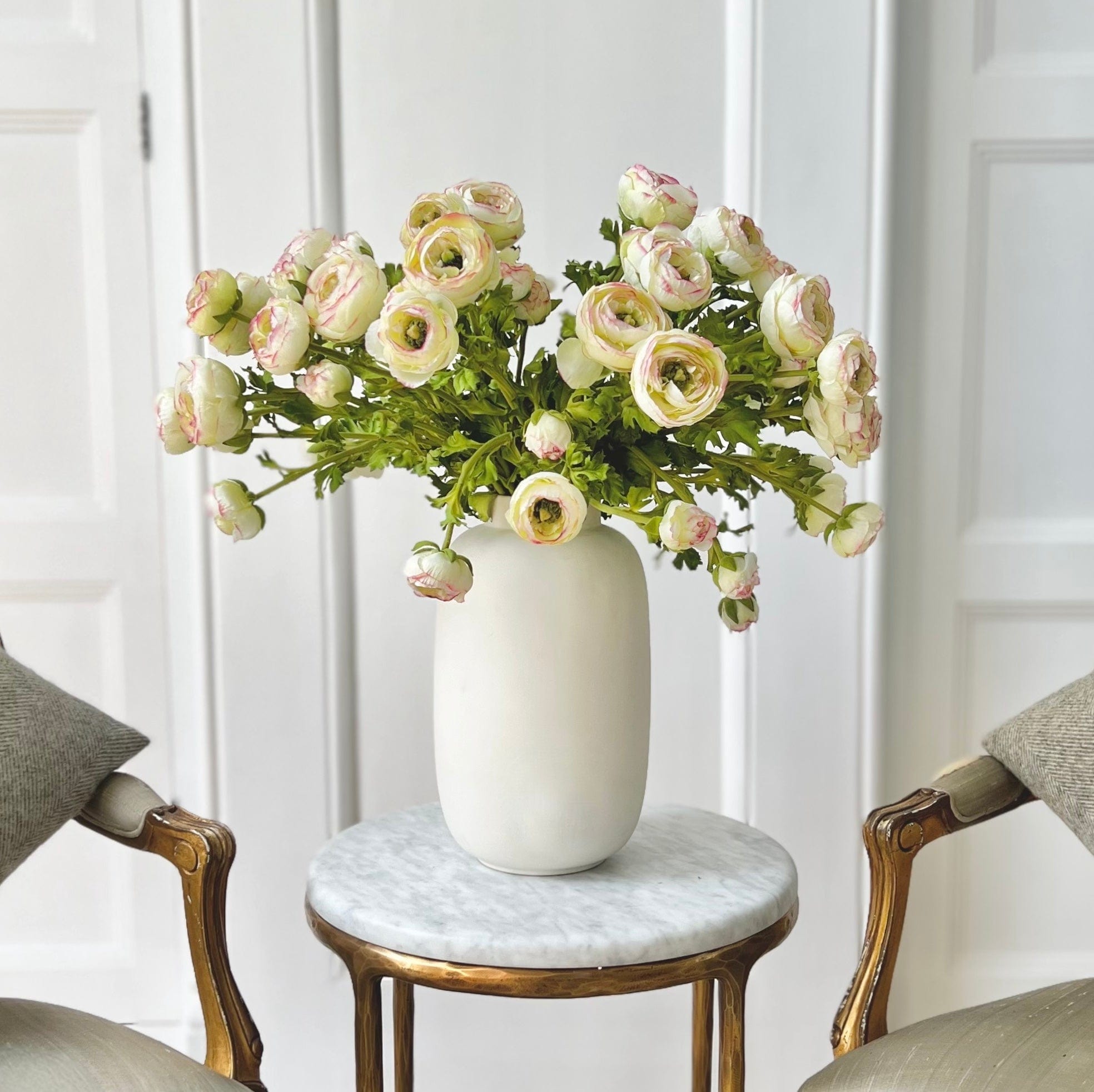 Realistic Artificial Green Ranunculus ABY5767GR by The Faux Flower Company