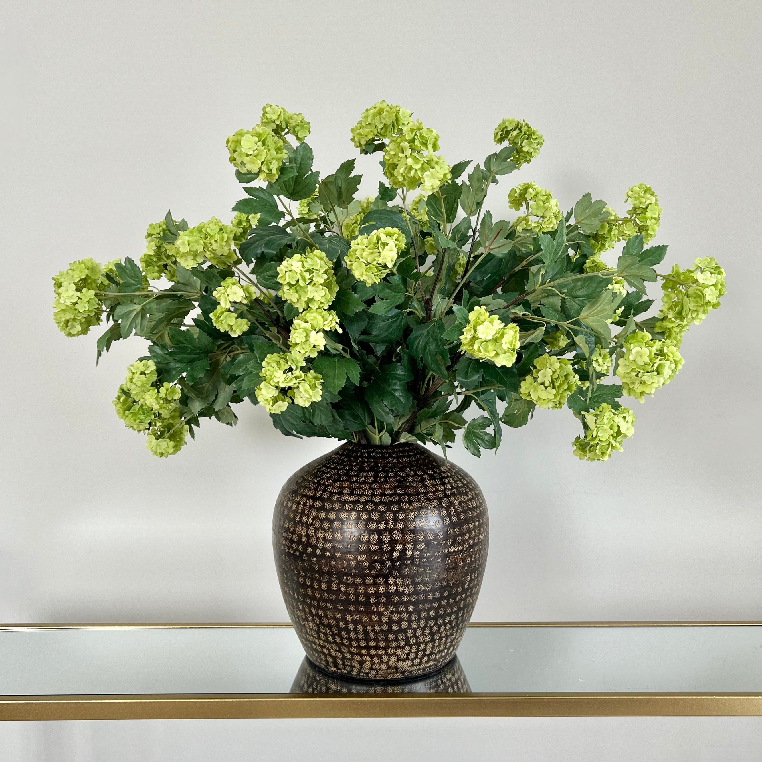 Realistic Artificial Green Vivid Viburnum ABX8564BGR by The Faux Flower Company