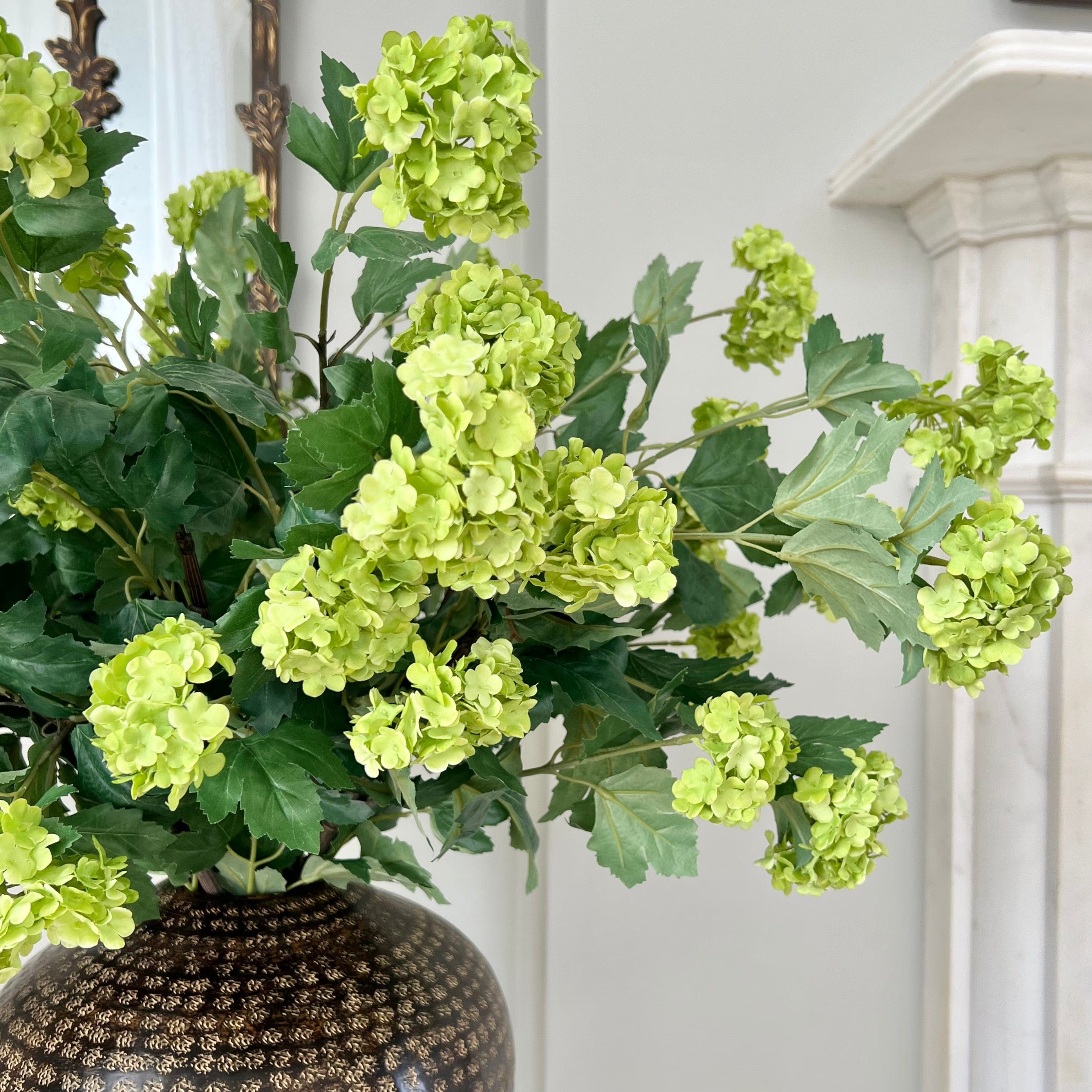 Realistic Artificial Green Vivid Viburnum ABX8564BGR by The Faux Flower Company