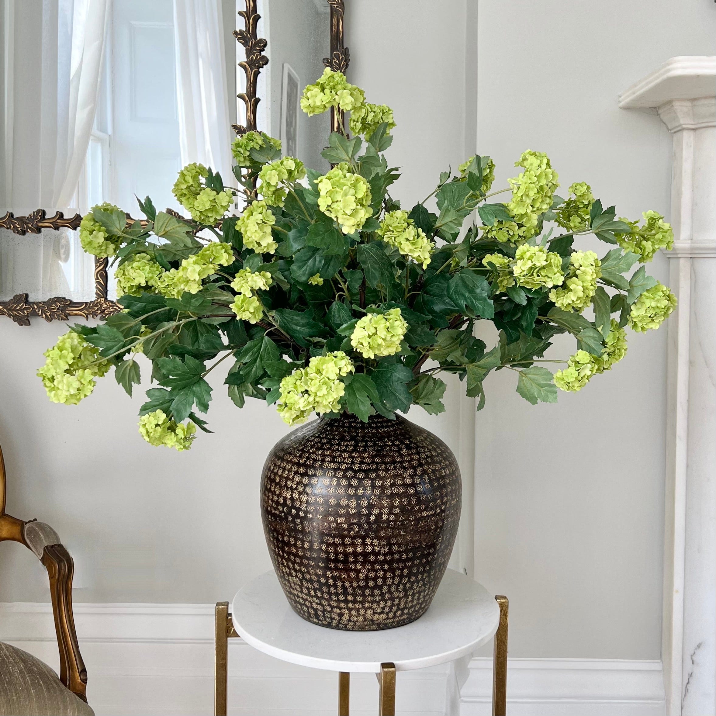 Realistic Artificial Green Vivid Viburnum ABX8564BGR by The Faux Flower Company