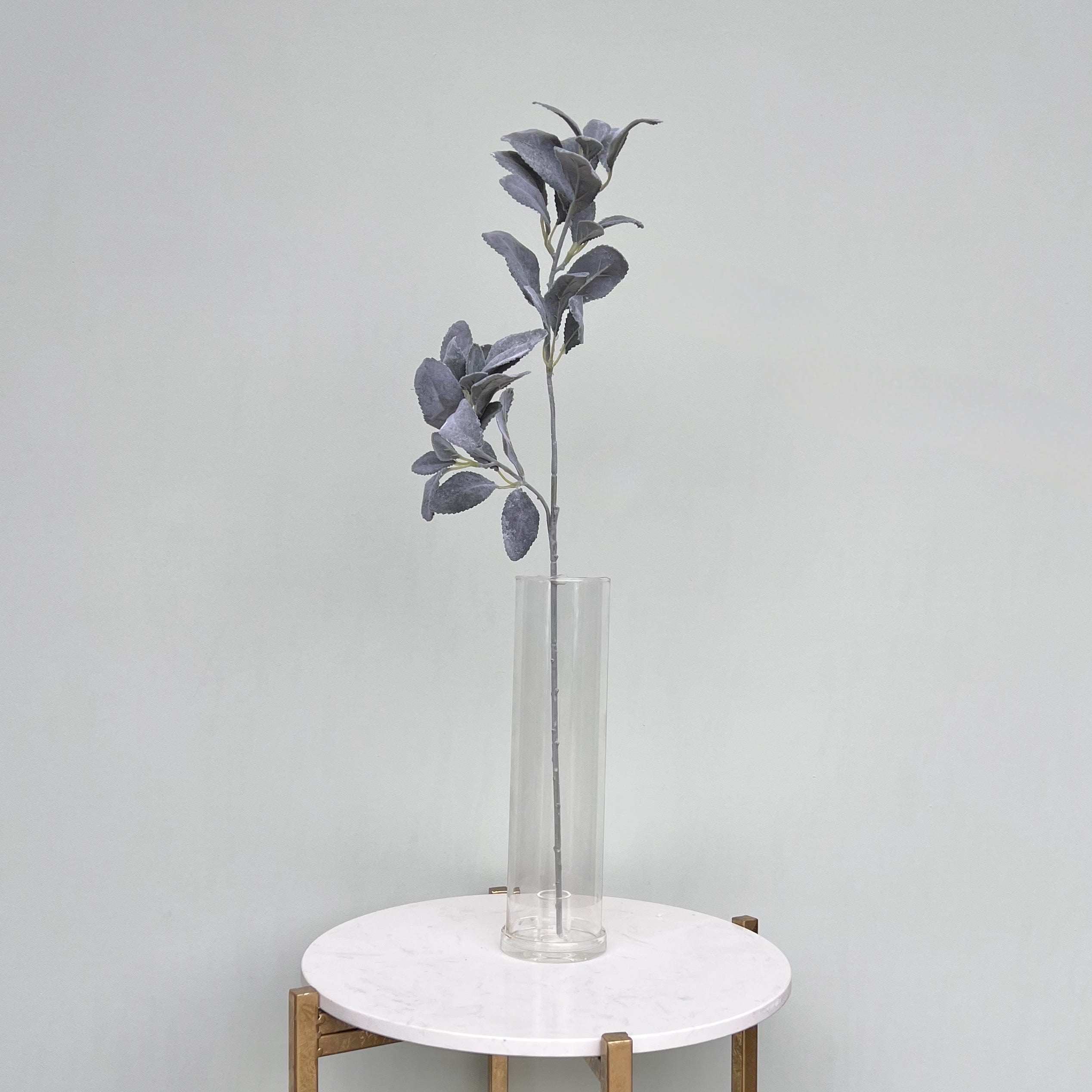 Realistic Artificial Grey & Silver Lambs Leaf ABX6621GR by The Faux Flower Company