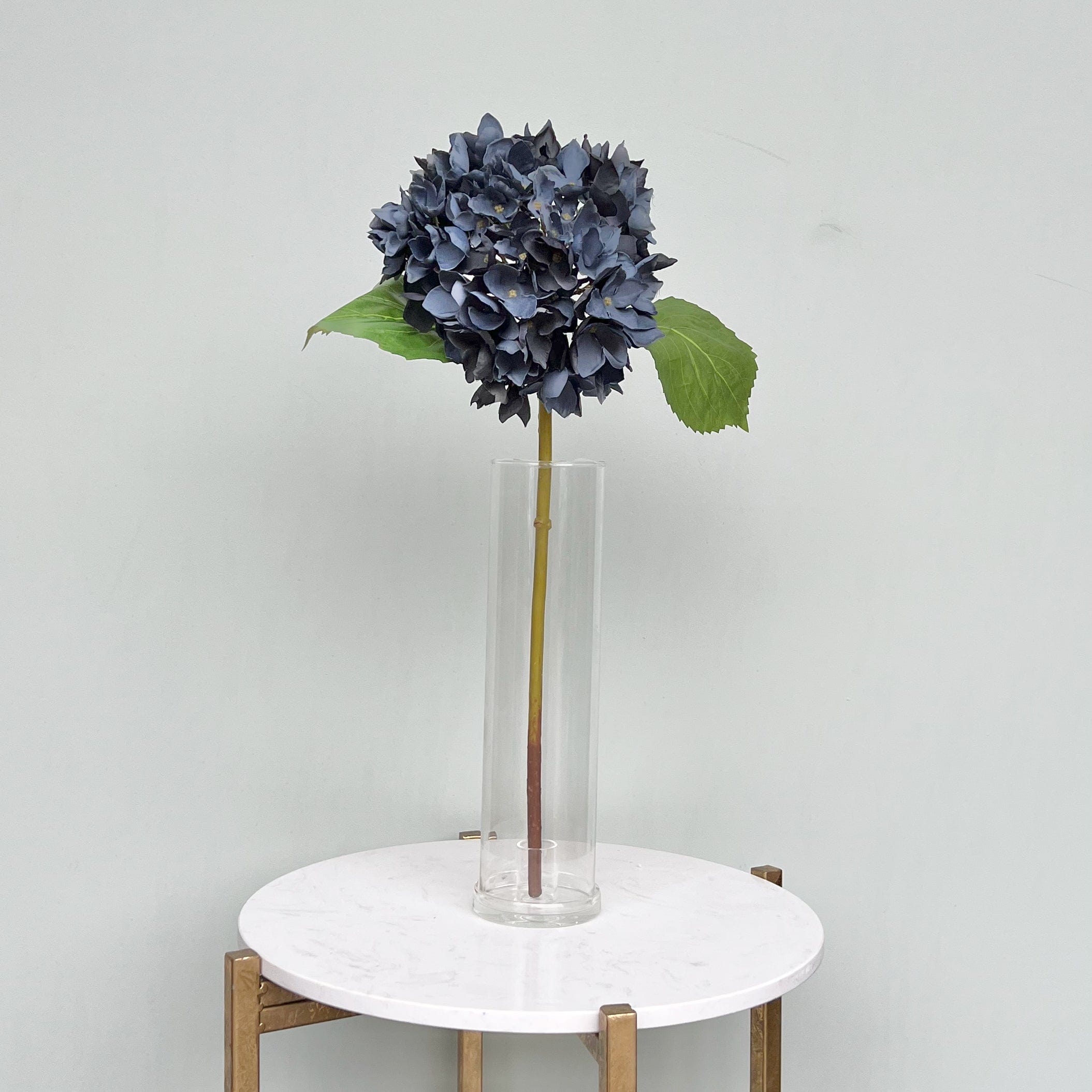 Realistic Artificial Navy Blue Hydrangea ABX5005DBL by The Faux Flower Company