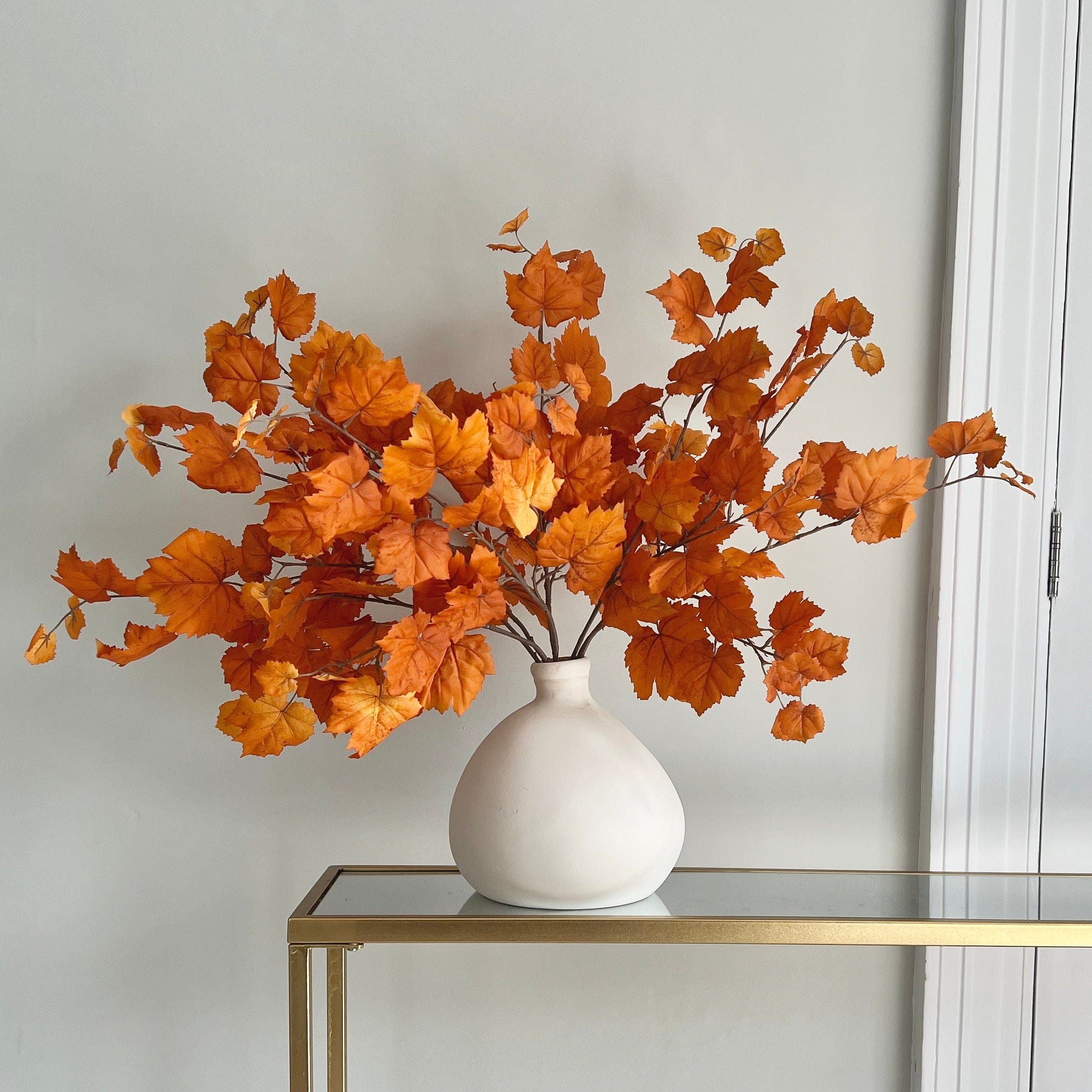 Realistic Artificial Orange Autumnal Leaves ABZ3201OR by The Faux Flower Company