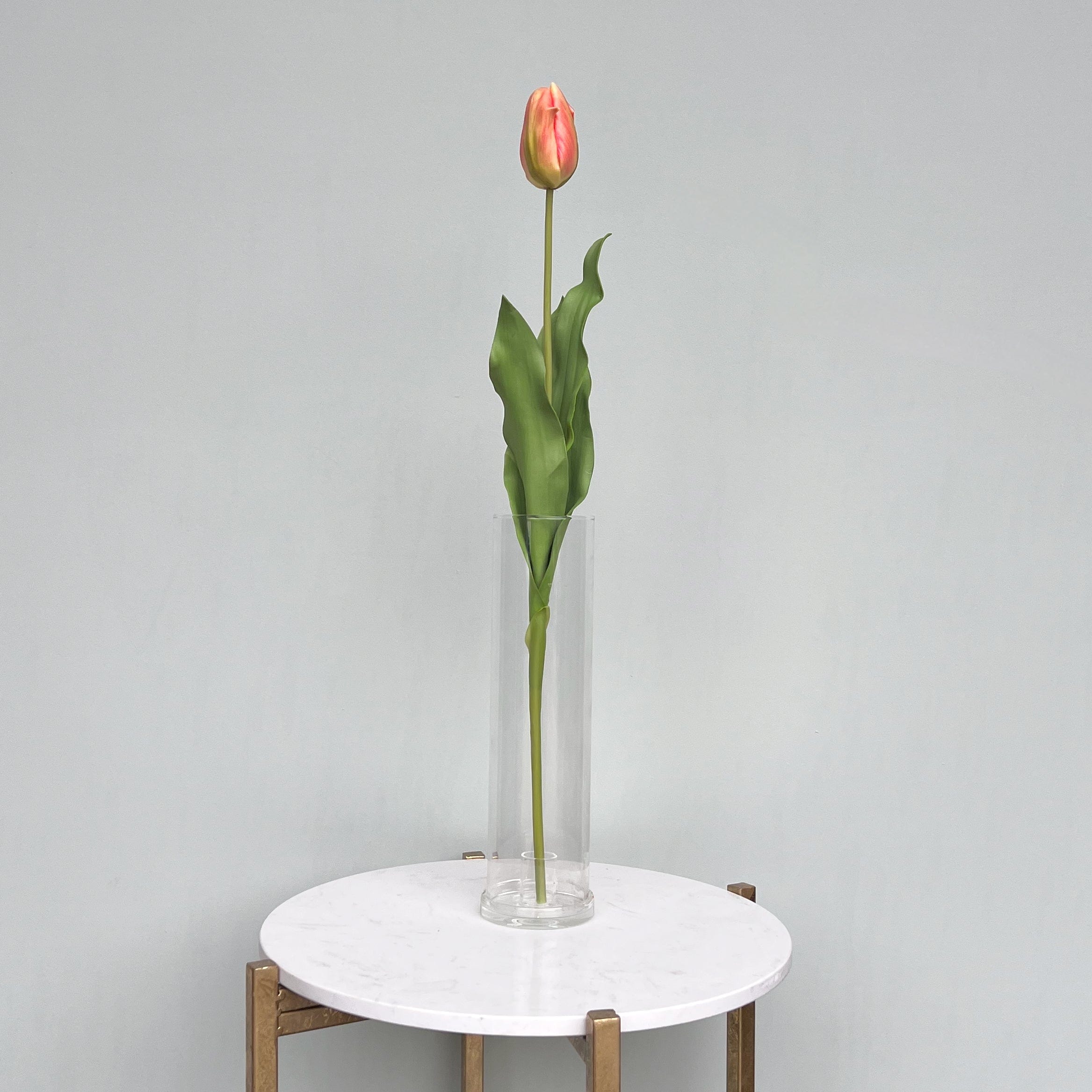 Realistic Artificial Orange Tulip ABY5657OR by The Faux Flower Company