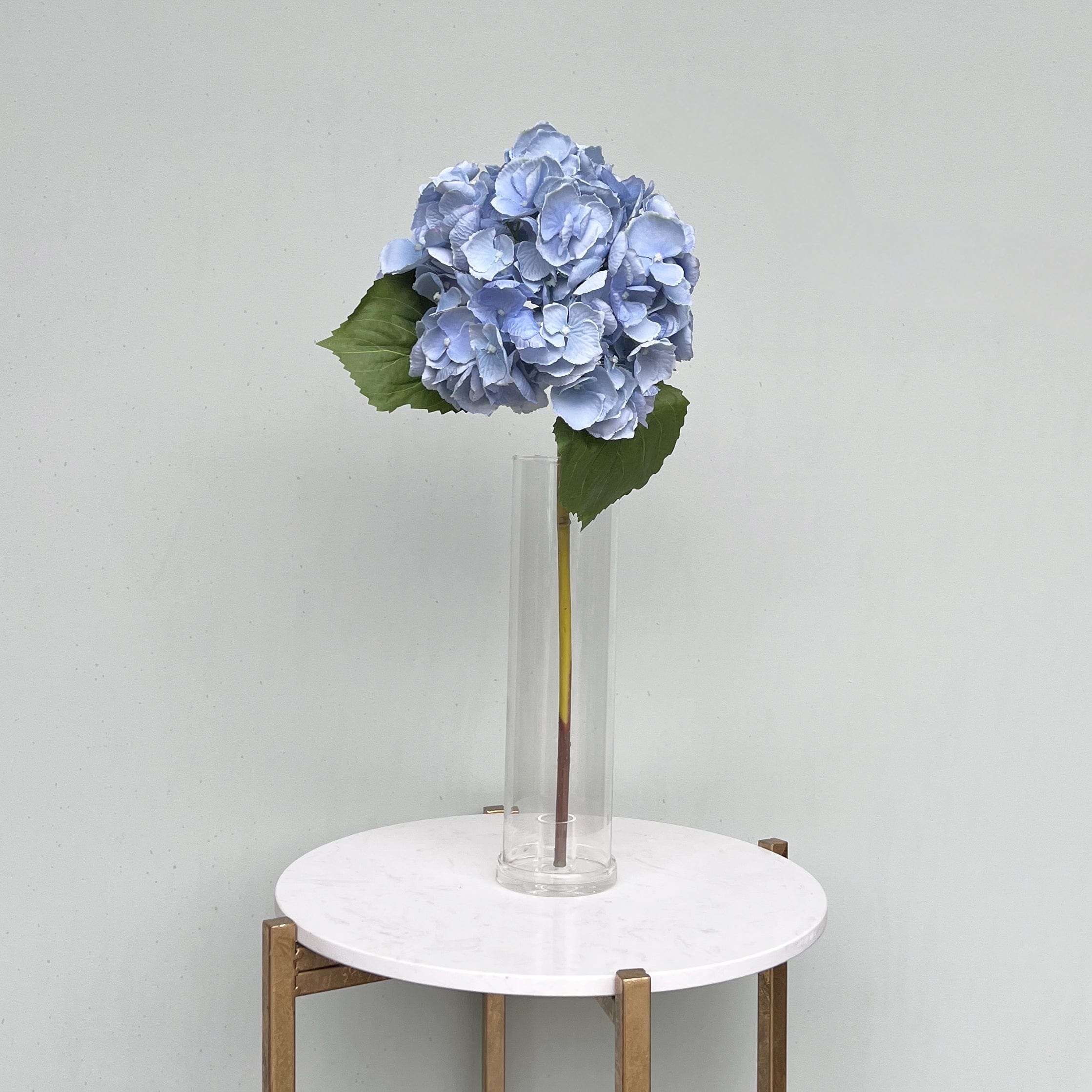 Realistic Artificial Pale Blue Hydrangea ABX5001LBL by The Faux Flower Company