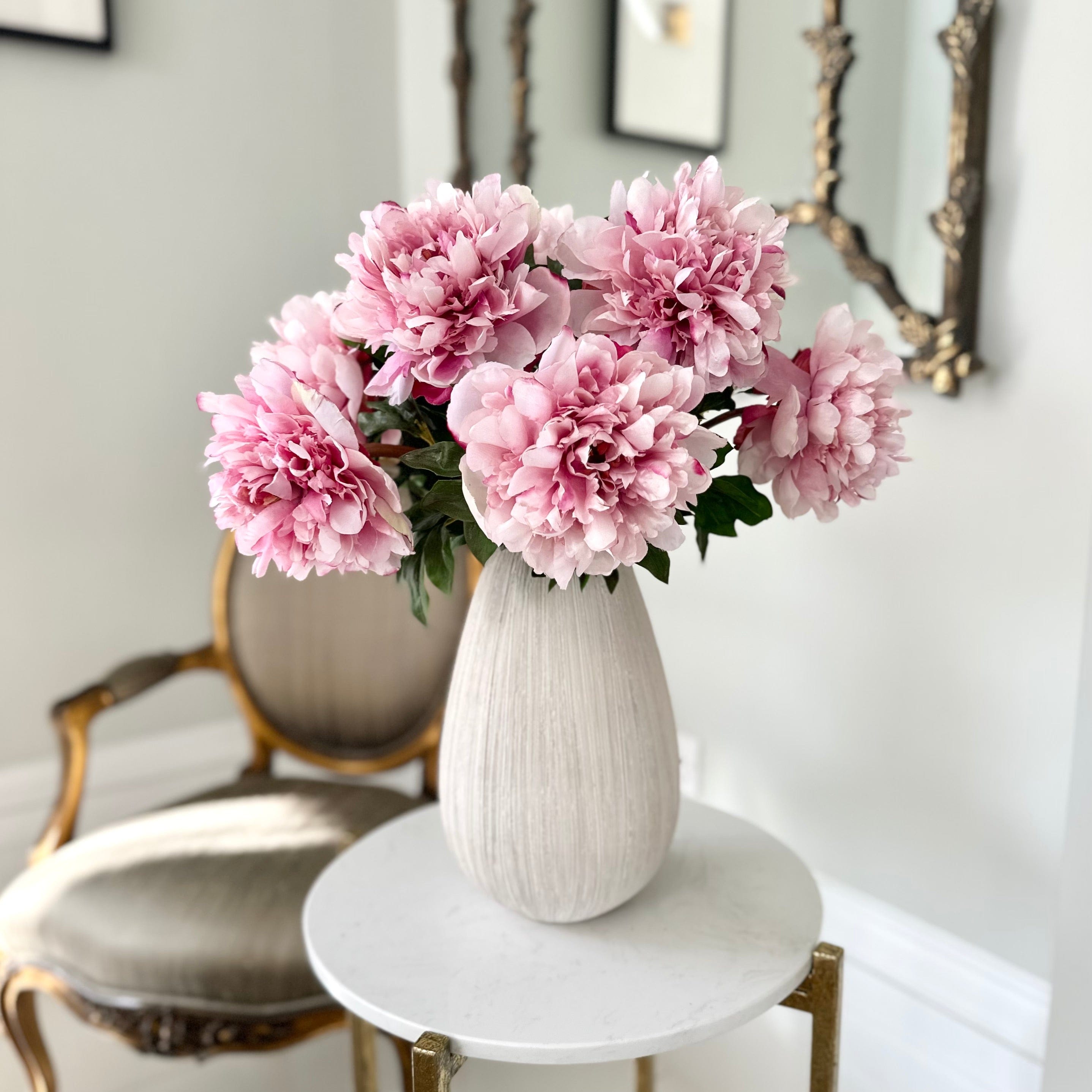 Realistic Artificial Pink Extra Large Peony ABY4046PK by The Faux Flower Company