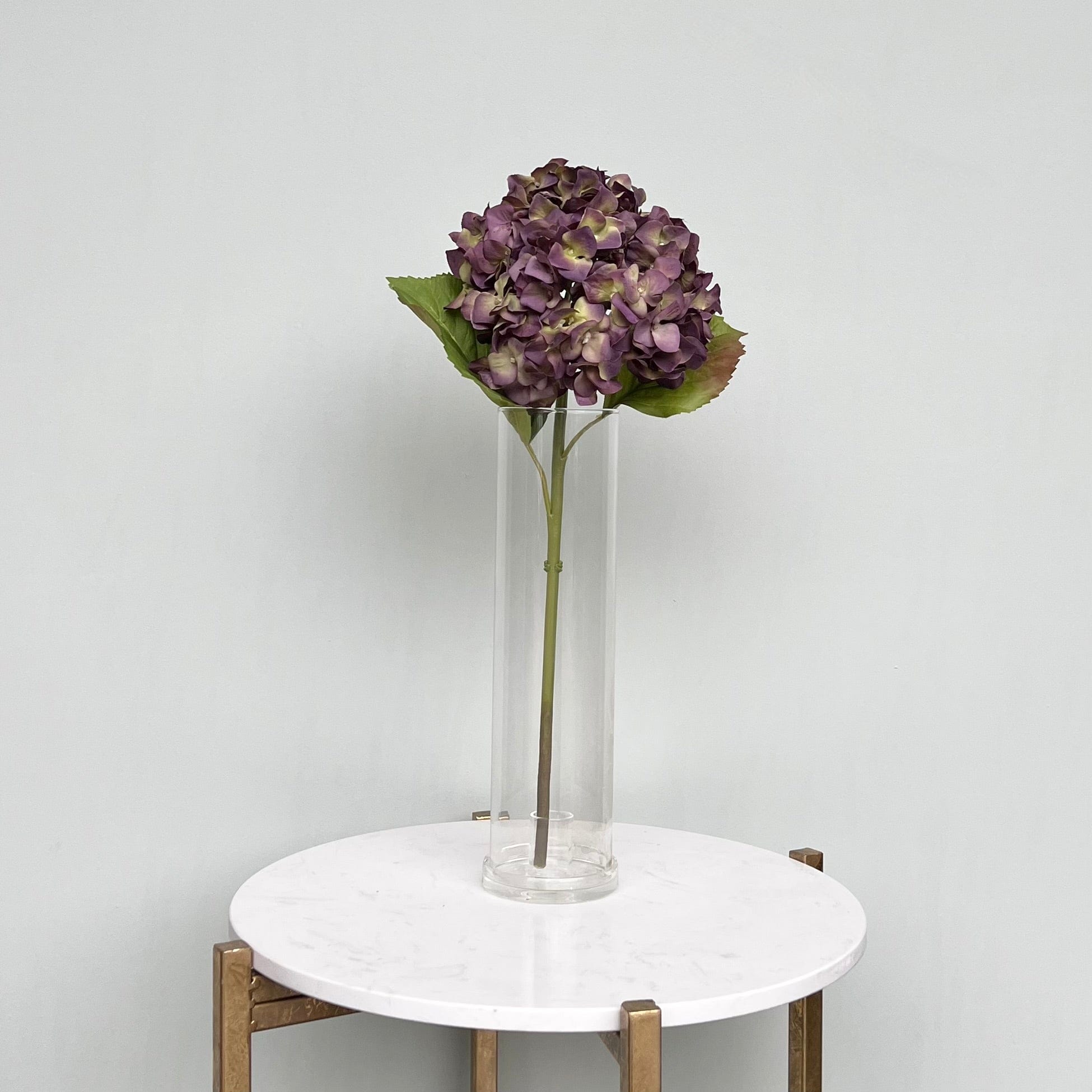 Realistic Artificial Purple Dried Hydrangea ABY5070PU by The Faux Flower Company