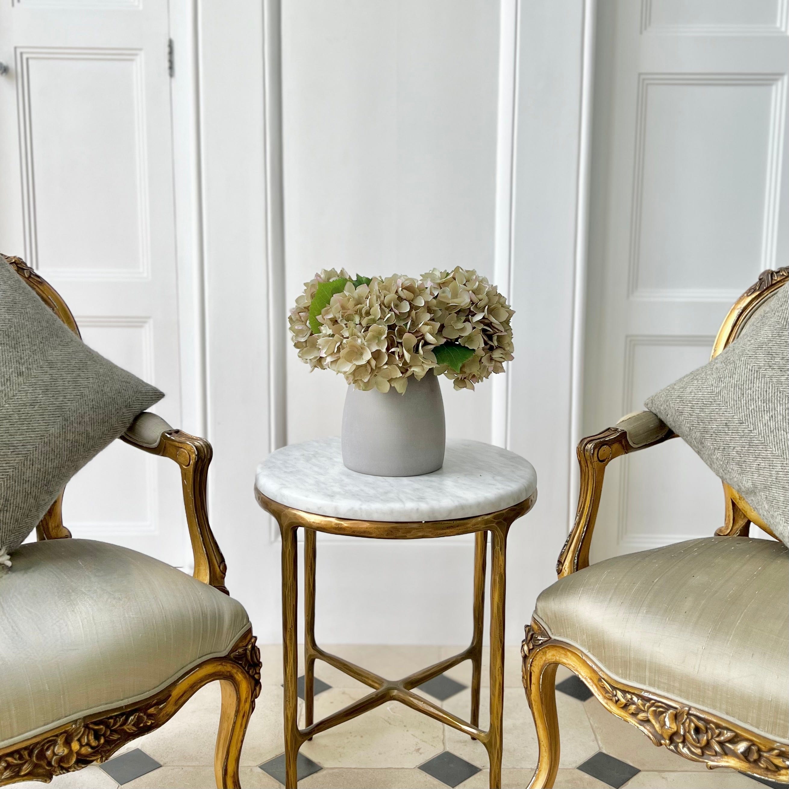 Realistic Artificial Sage Green Hydrangea ABX5005GR by The Faux Flower Company