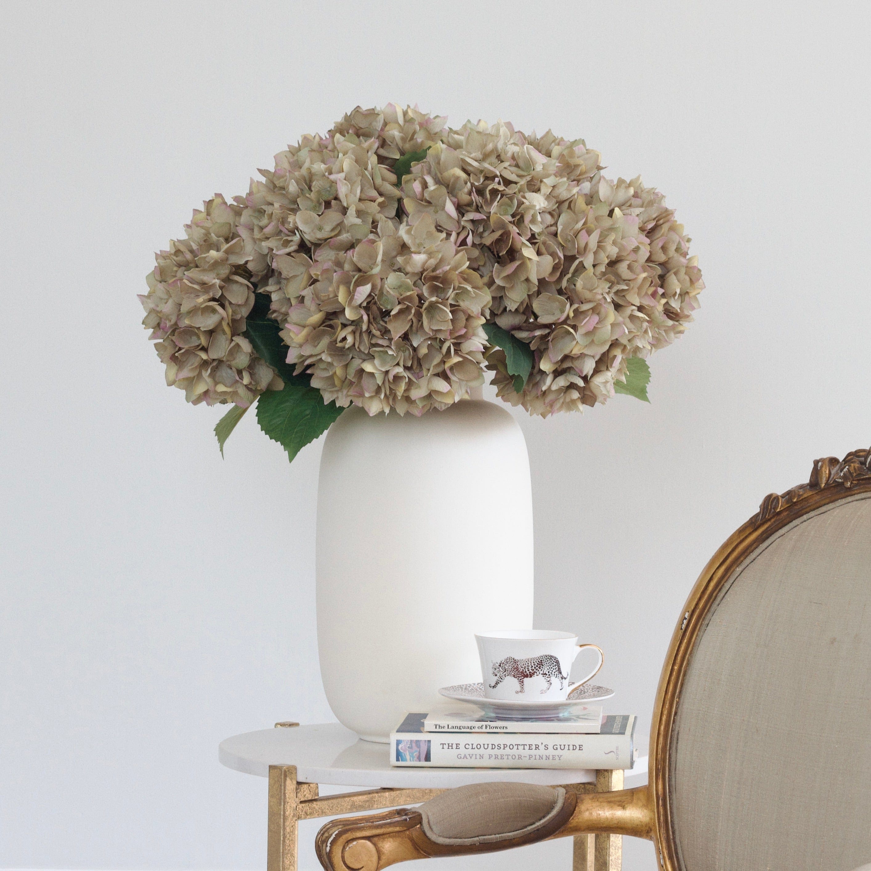 Realistic Artificial Sage Green Hydrangea ABX5005GR by The Faux Flower Company