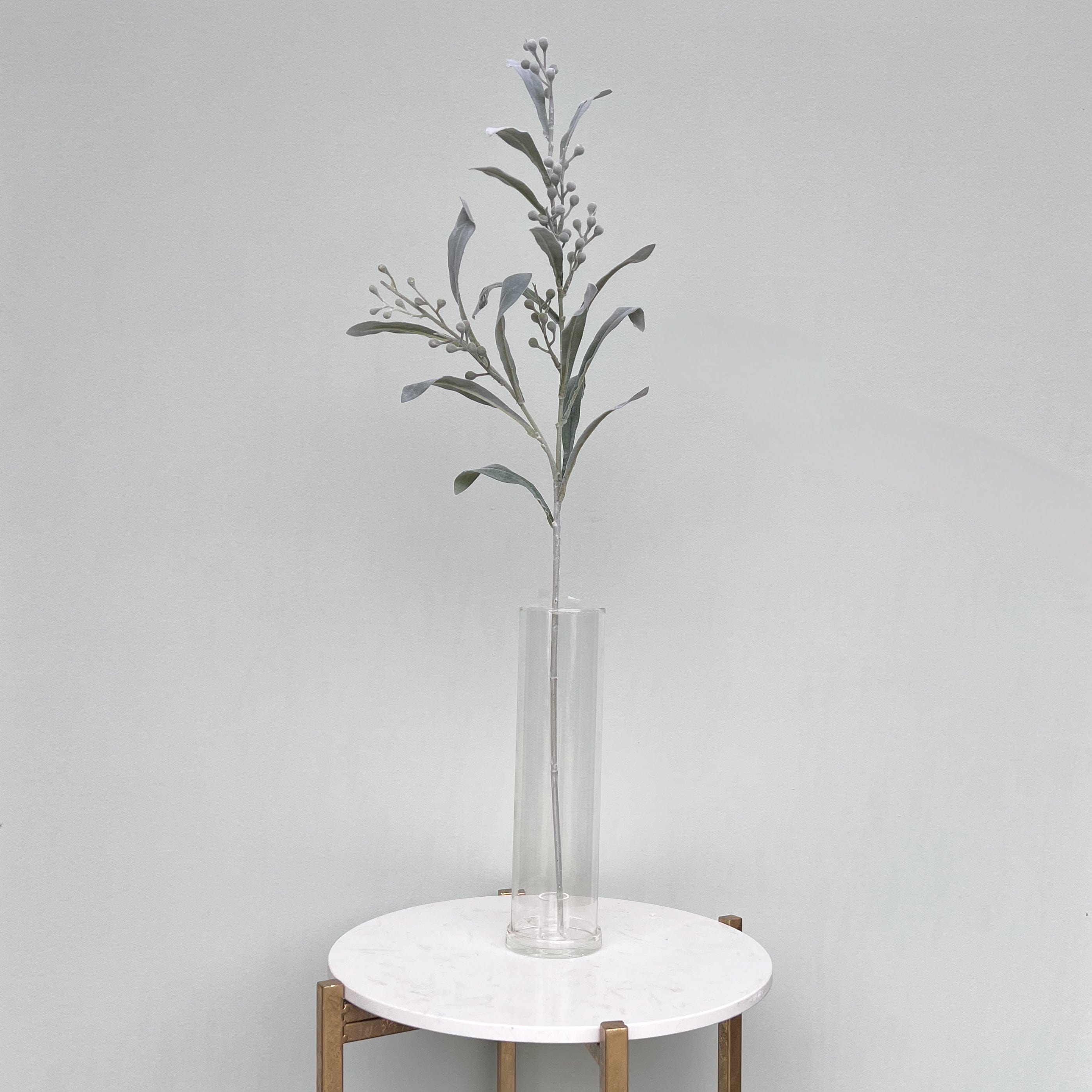 Realistic Artificial Silver & Grey Berries ABX1892GR by The Faux Flower Company