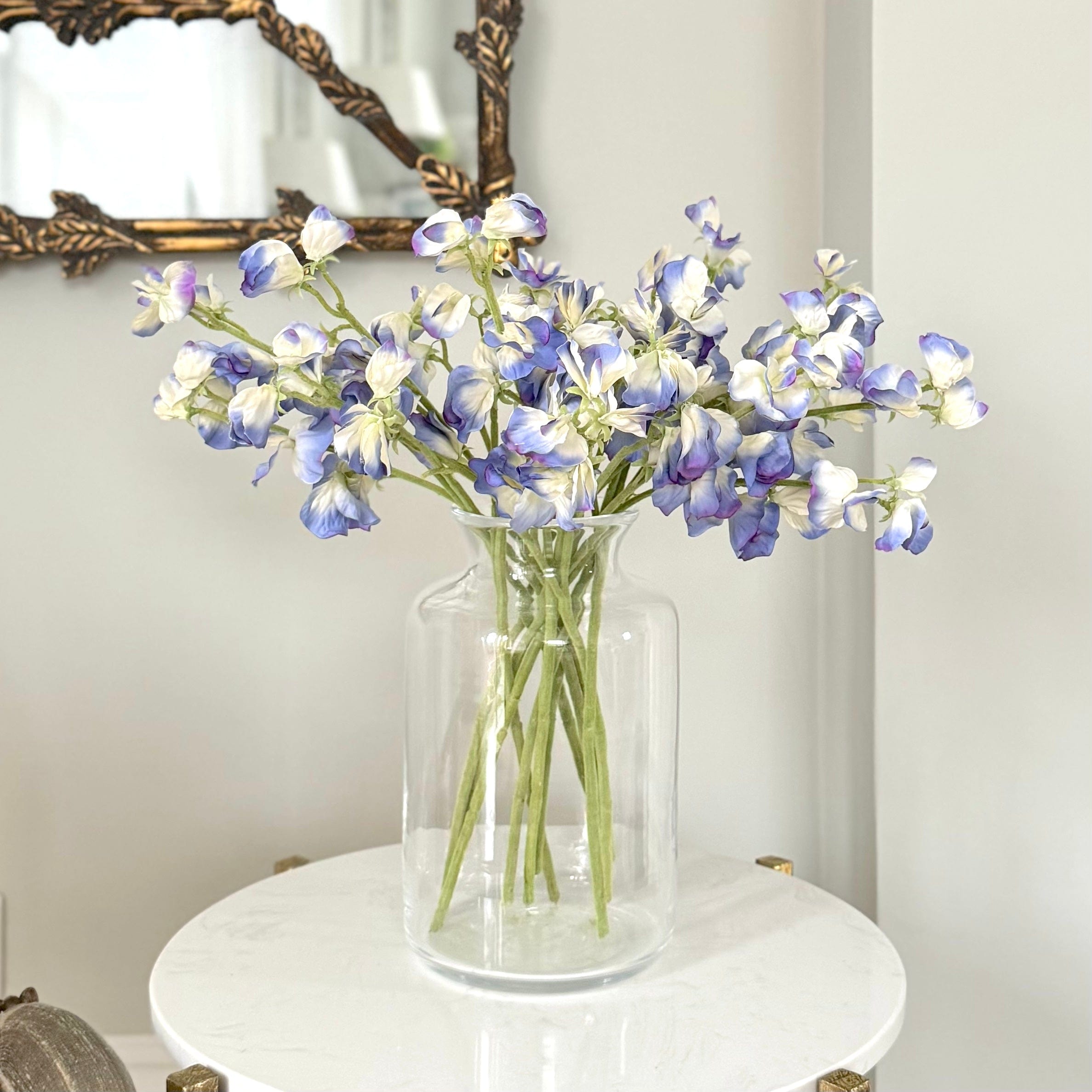 Realistic Artificial Small Blue Sweet Pea ABX1262BL by The Faux Flower Company