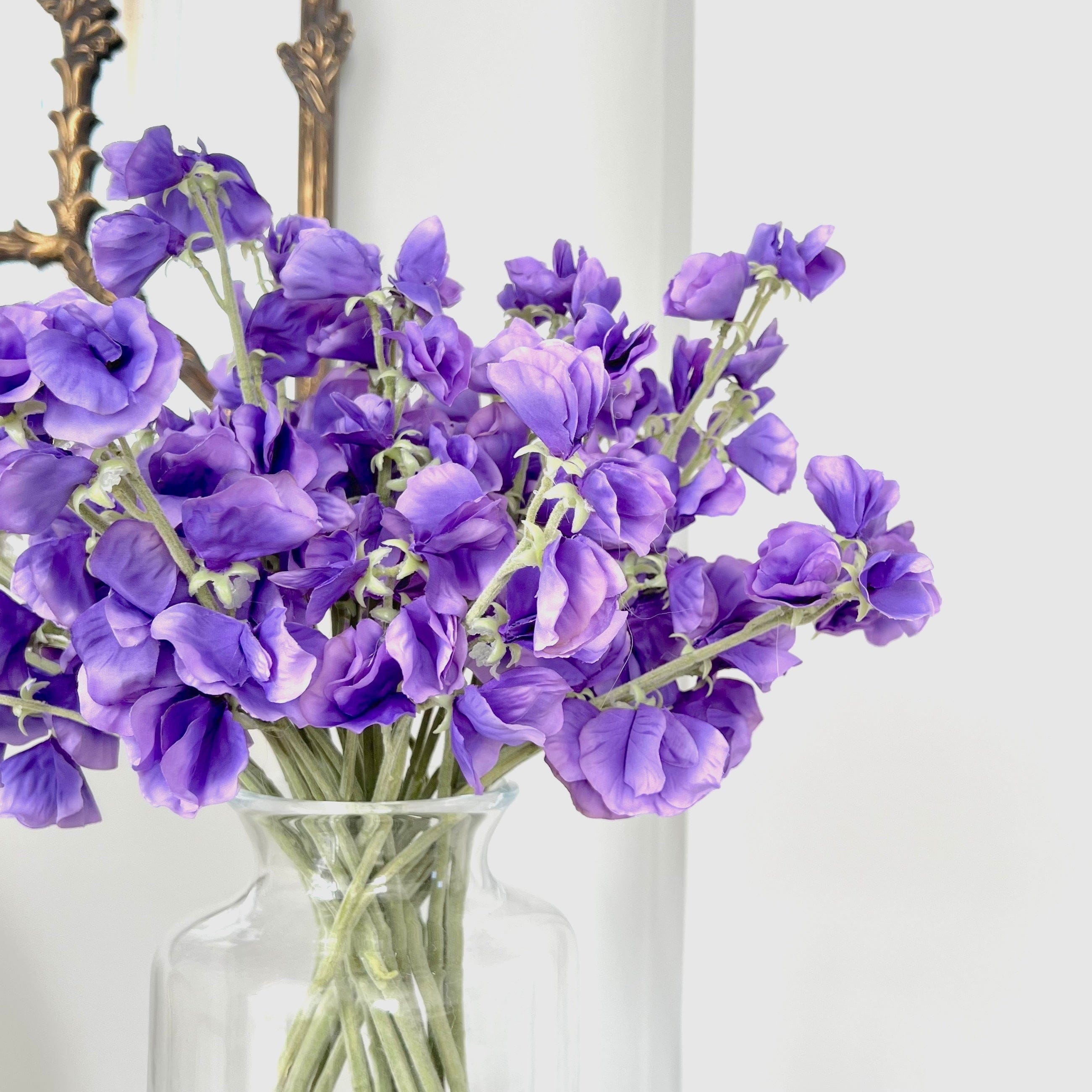 Realistic Artificial Small Dark Purple Sweet Pea ABX1262DPU by The Faux Flower Company