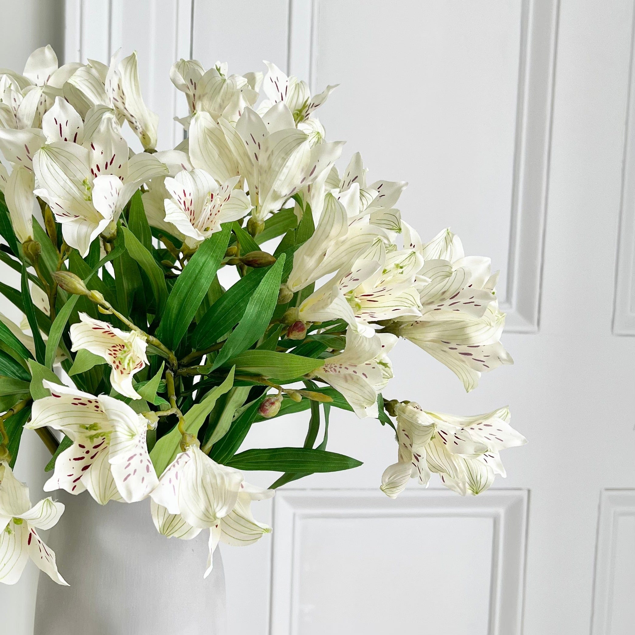 Realistic Artificial Small White Lily ABX8543WH by The Faux Flower Company