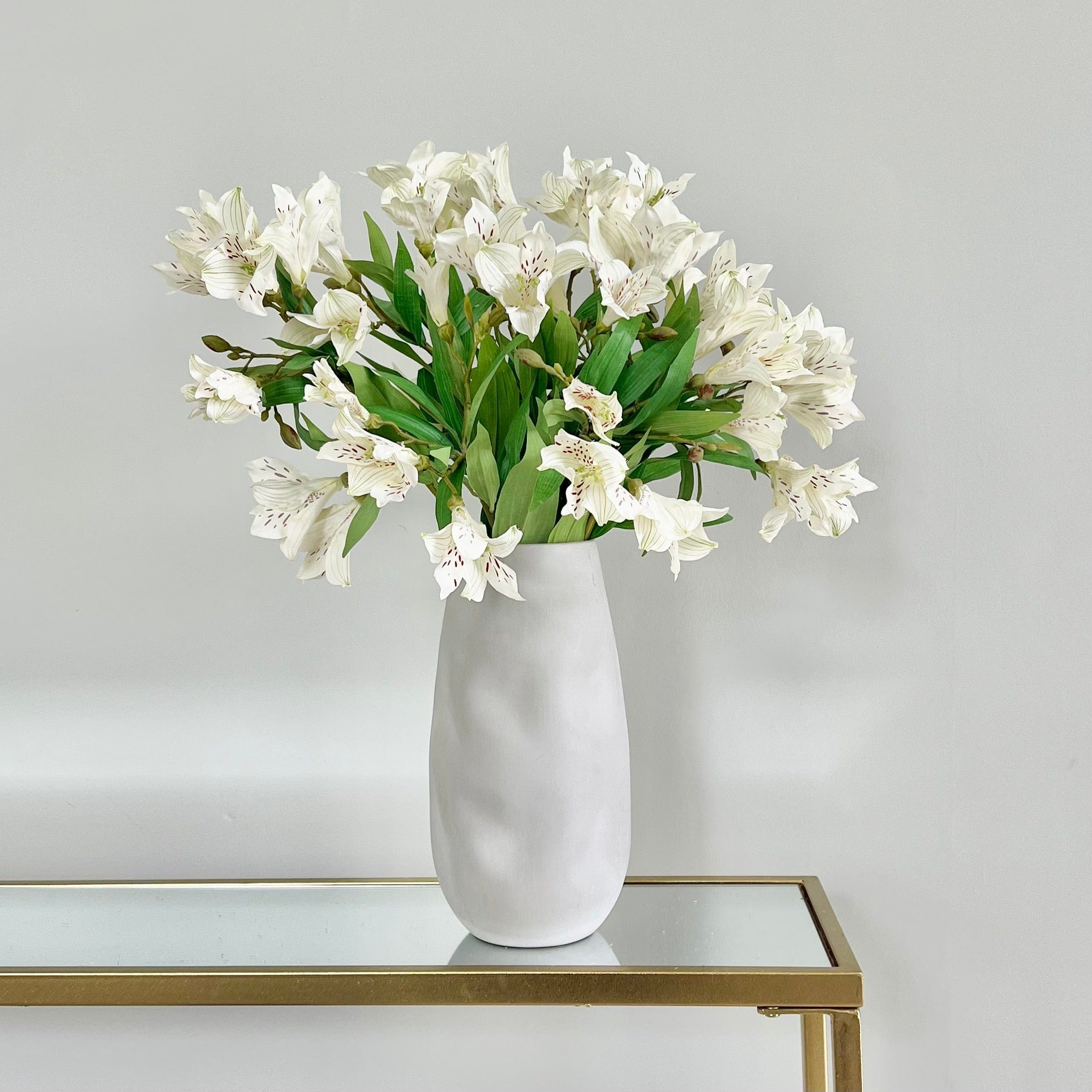 Realistic Artificial Small White Lily ABX8543WH by The Faux Flower Company