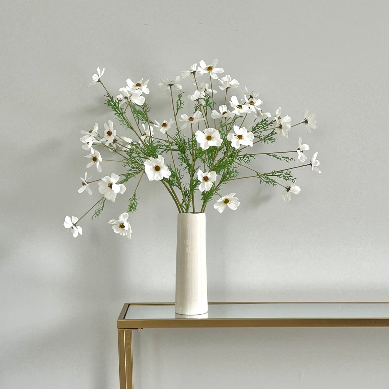 Realistic Artificial White Cosmos ABX6572WH by The Faux Flower Company