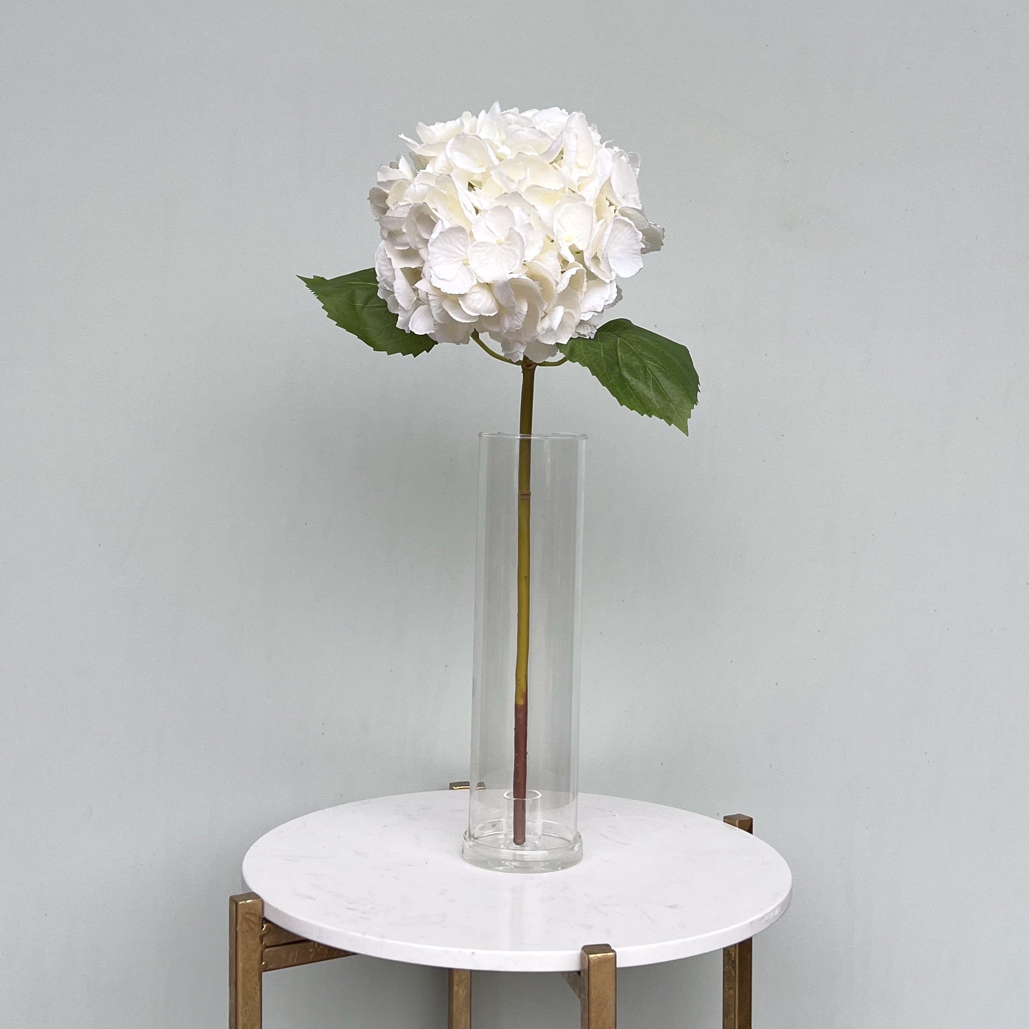 Realistic Artificial White Hydrangea ABX5001WH-54 by The Faux Flower Company