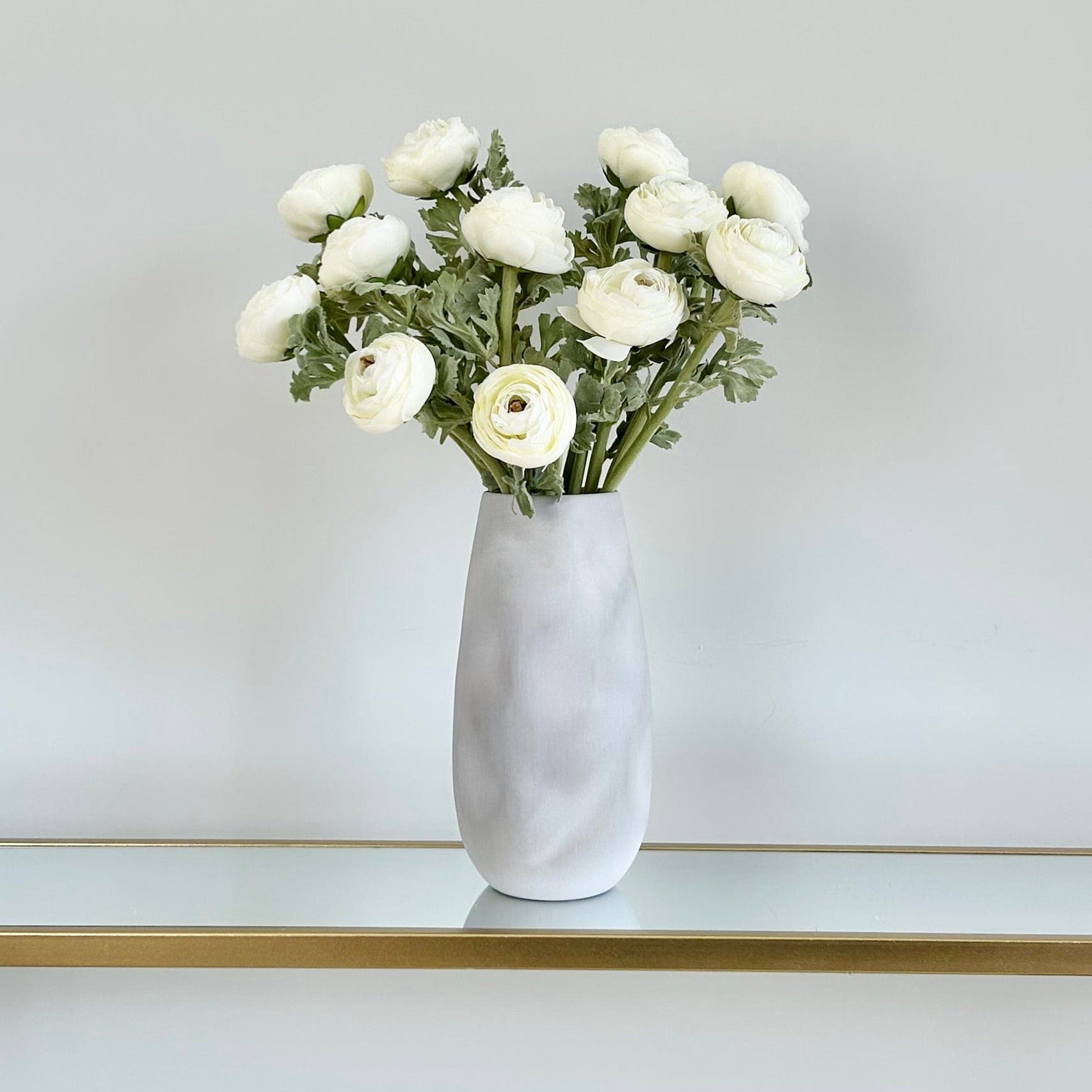 Realistic Artificial White Ranunculus ABX5087WH by The Faux Flower Company