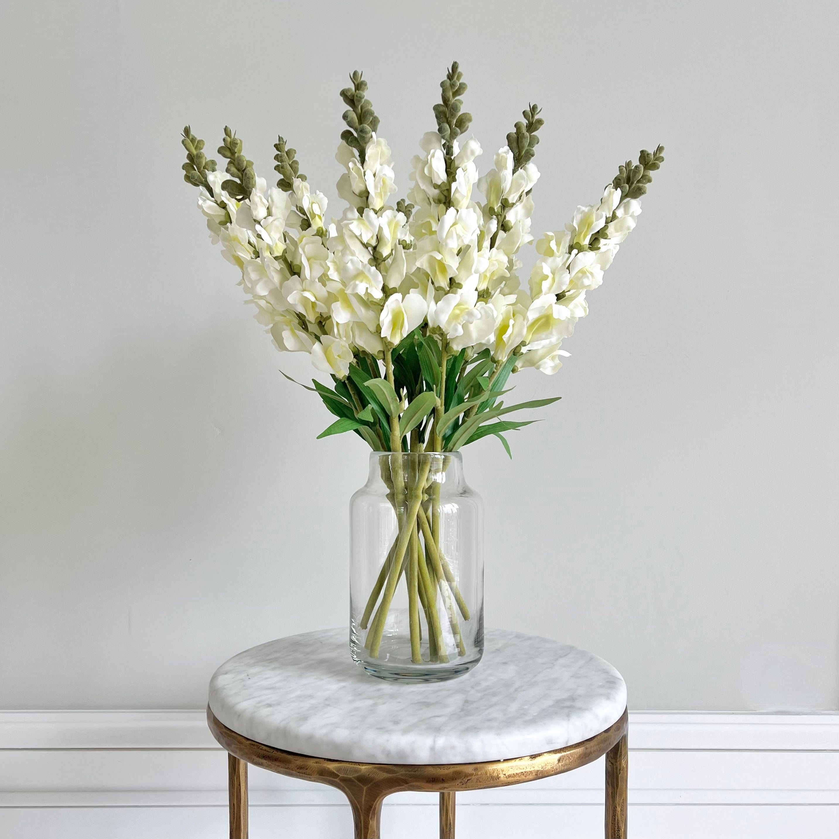 Realistic Artificial White Snapdragon ABX6594WH by The Faux Flower Company