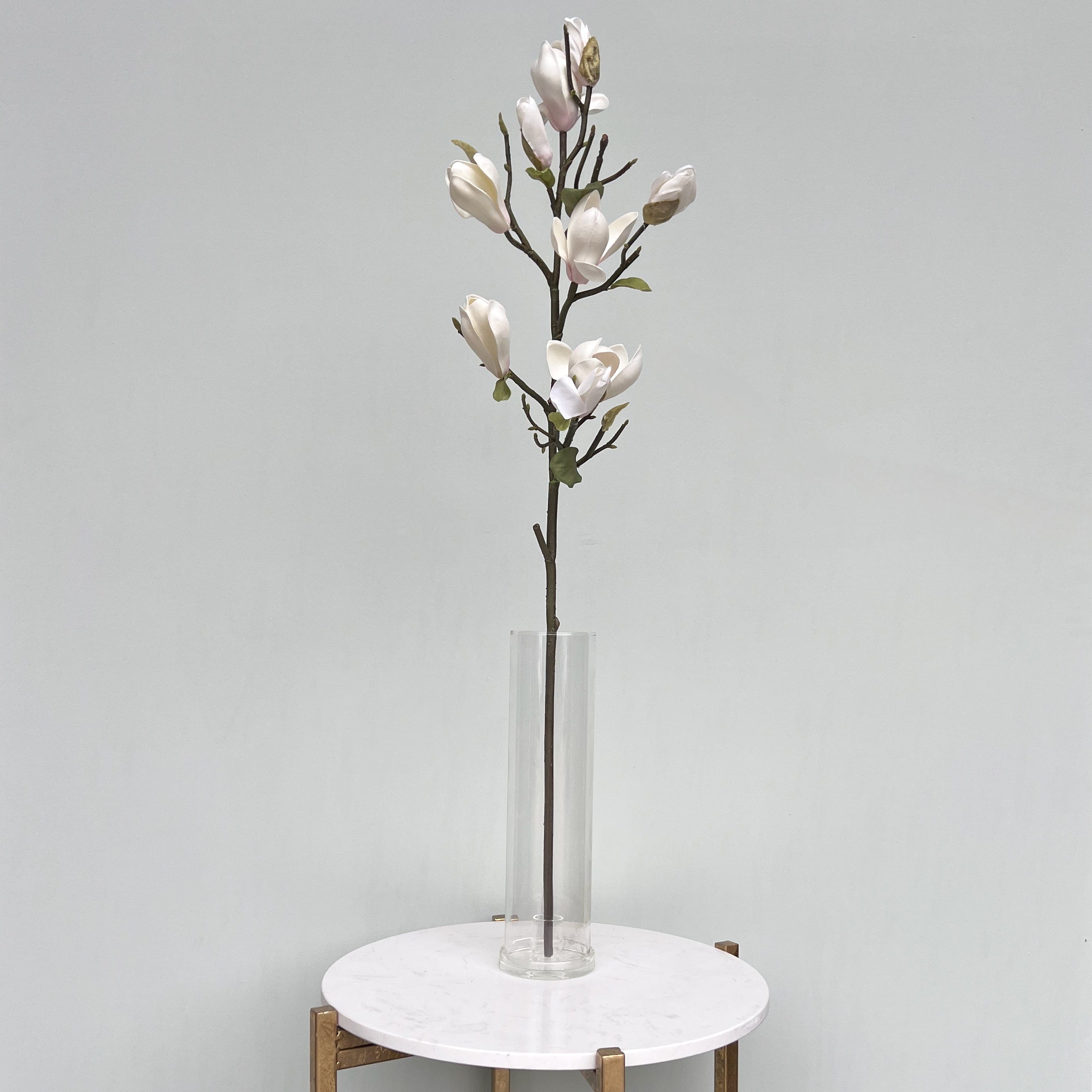 Realistic Artificial White Tall Magnolia ABY7098WH by The Faux Flower Company