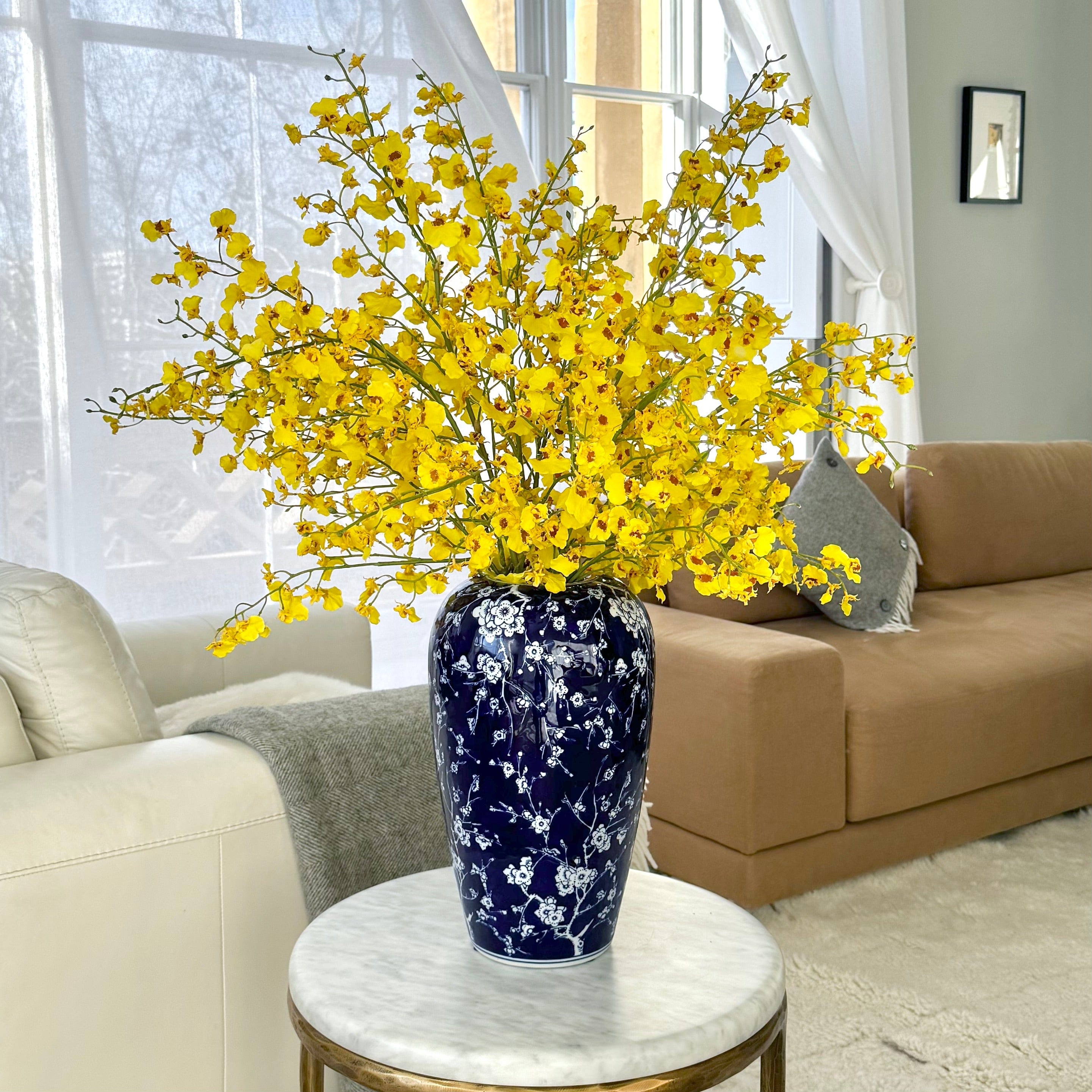 Realistic Artificial Yellow Oncidium Orchid ABY7044YL by The Faux Flower Company