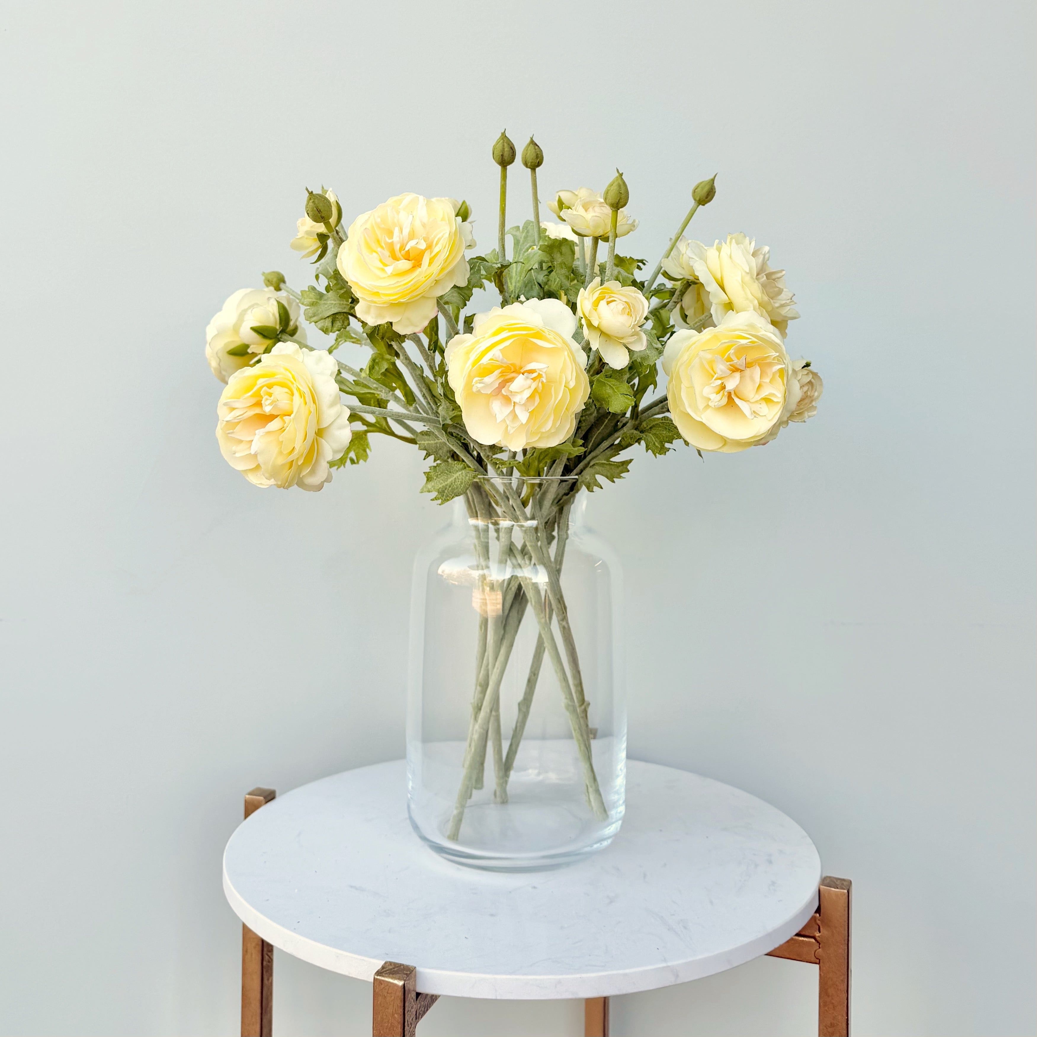 Realistic Artificial Yellow Ranunculus ABY3172YL by The Faux Flower Company