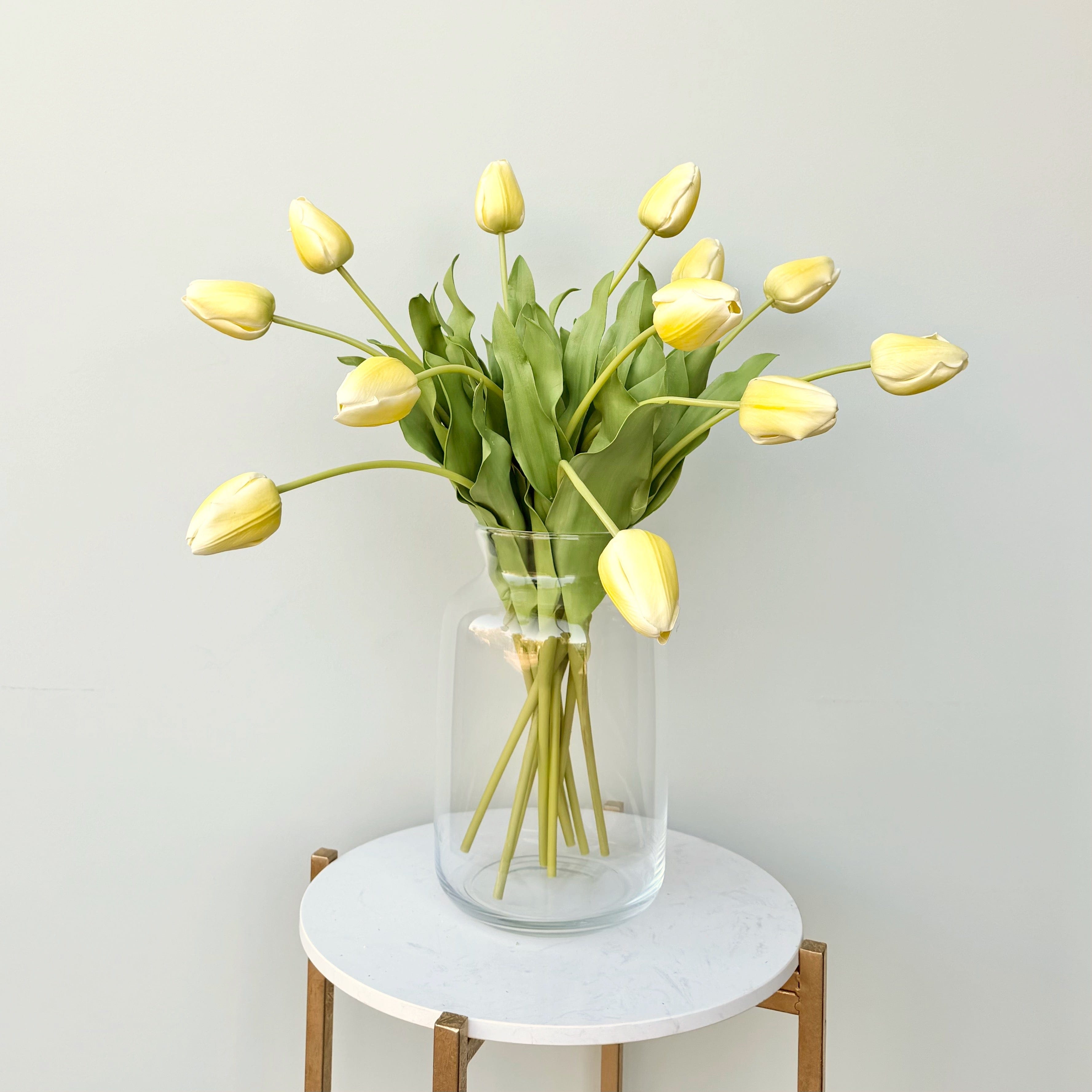 Realistic Artificial Yellow Tulip ABY5657YL by The Faux Flower Company