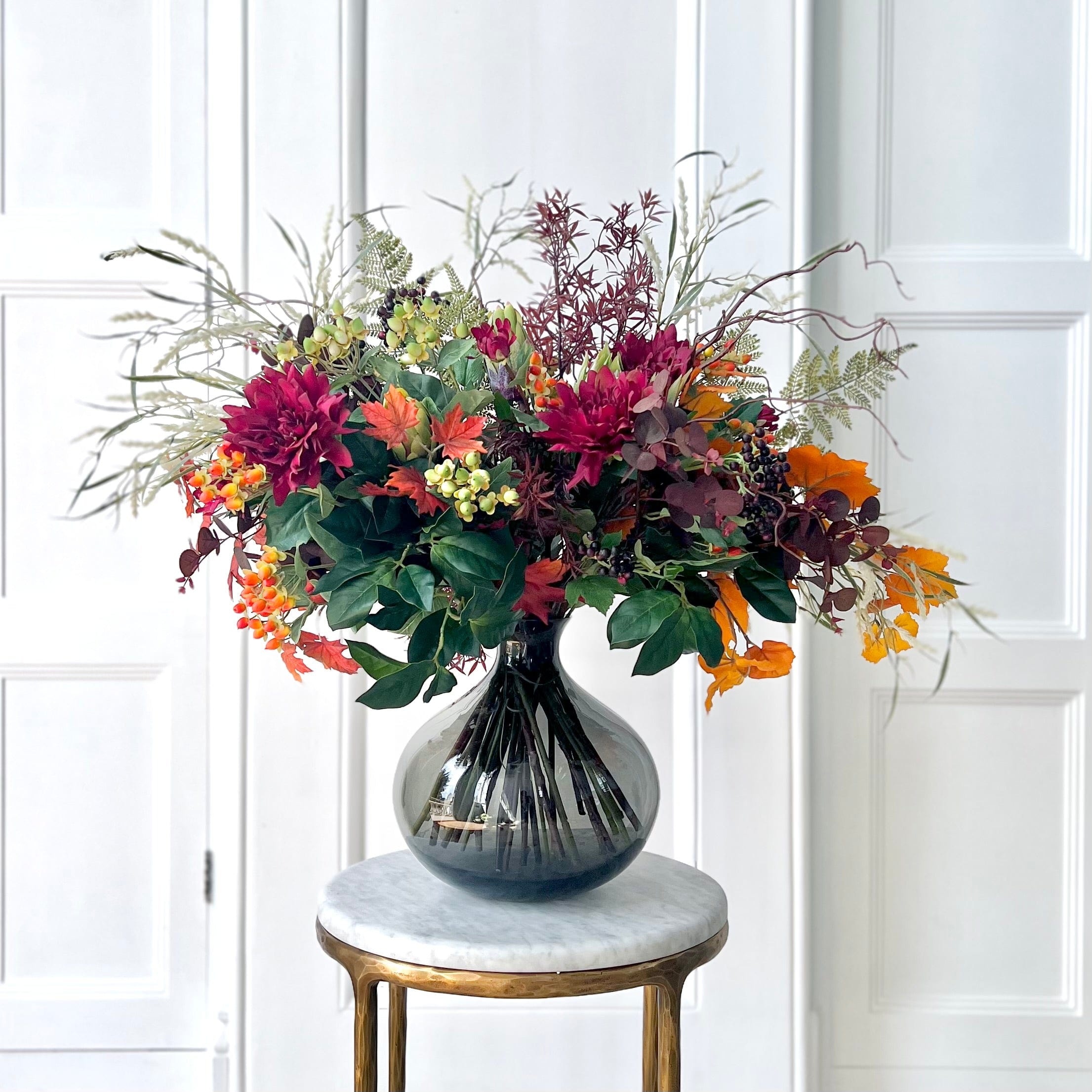 Realistic Autumn Splendour Artificial Flower Arrangement by The Faux Flower Company