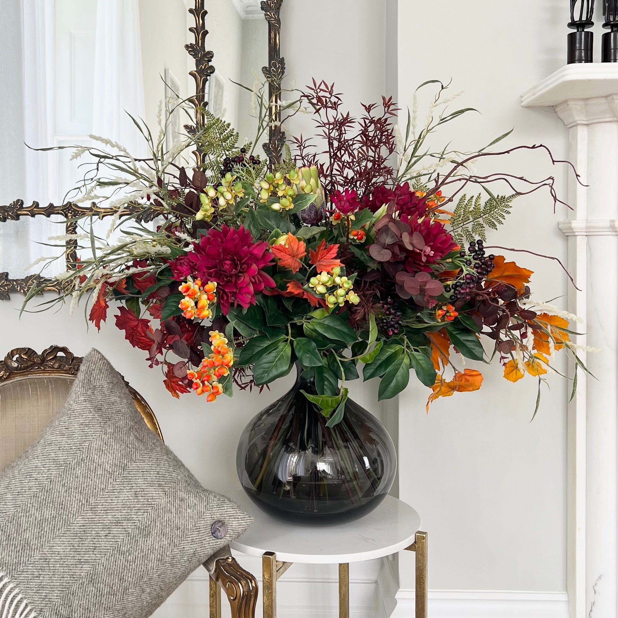 Realistic Autumn Splendour Artificial Flower Arrangement by The Faux Flower Company