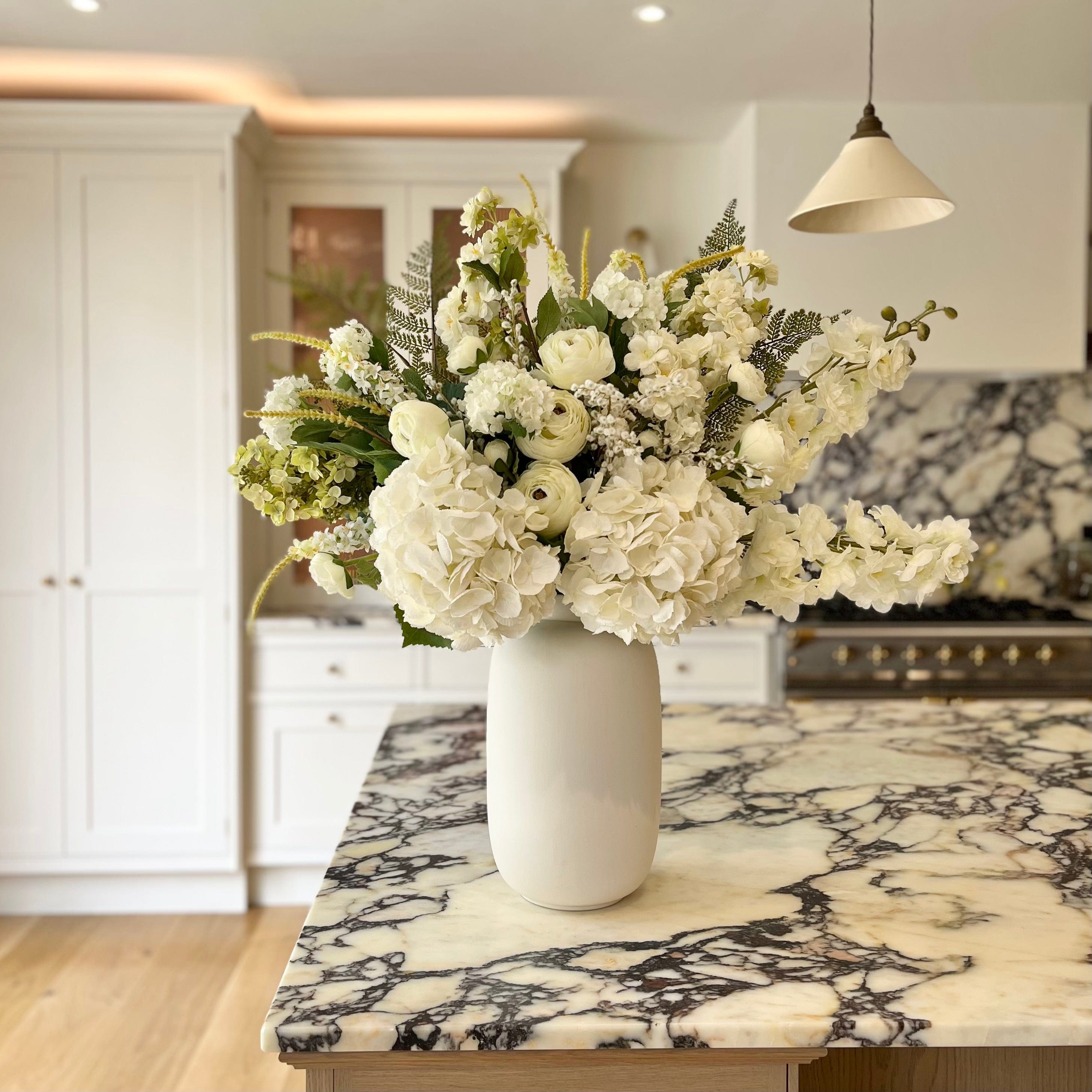 Realistic Blossoming Artificial Flower Arrangement by The Faux Flower Company