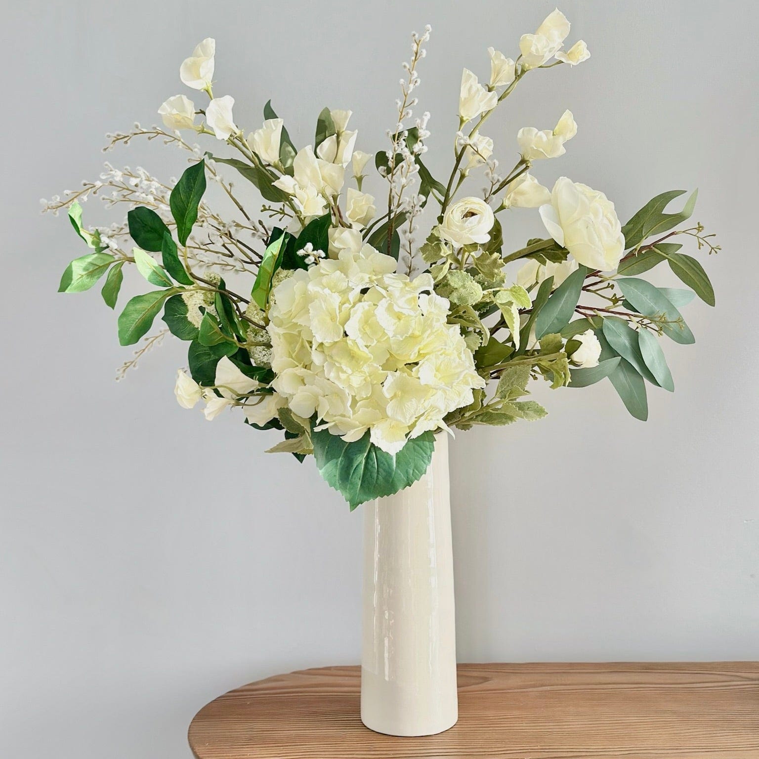 Realistic English Meadow Artificial Flower Arrangement by The Faux Flower Company