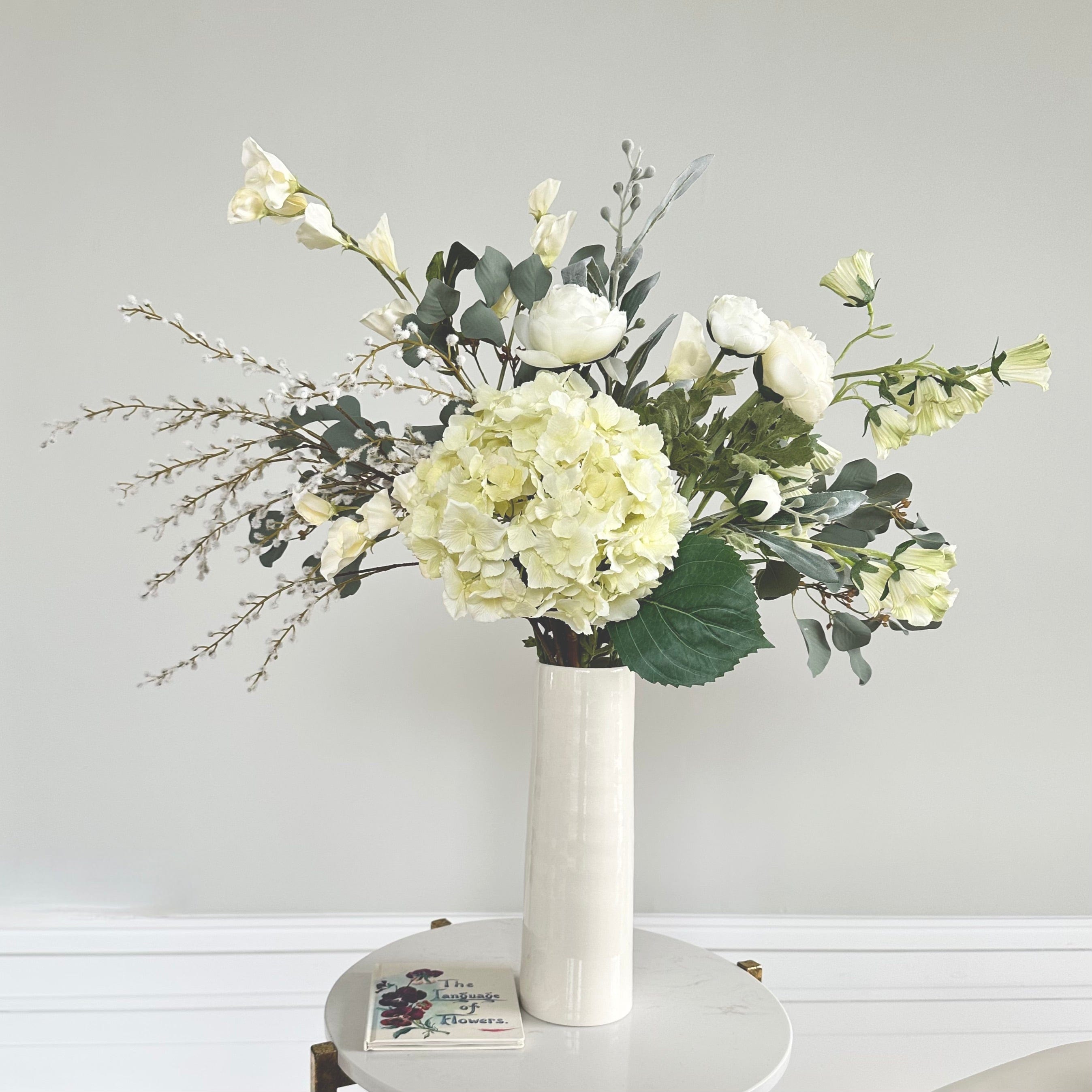 Realistic English Meadow Artificial Flower Arrangement by The Faux Flower Company