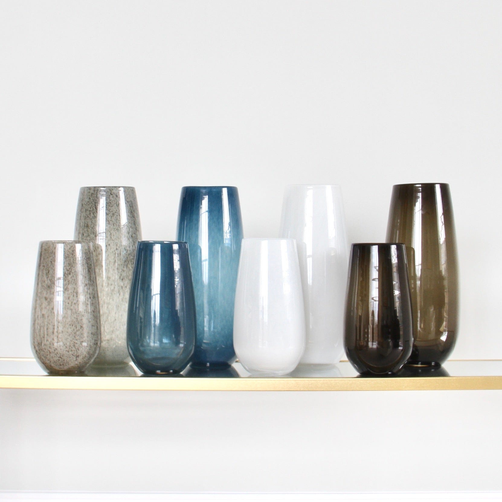 Realistic Grey Elegant Vase - Large ABV2351 by The Faux Flower Company