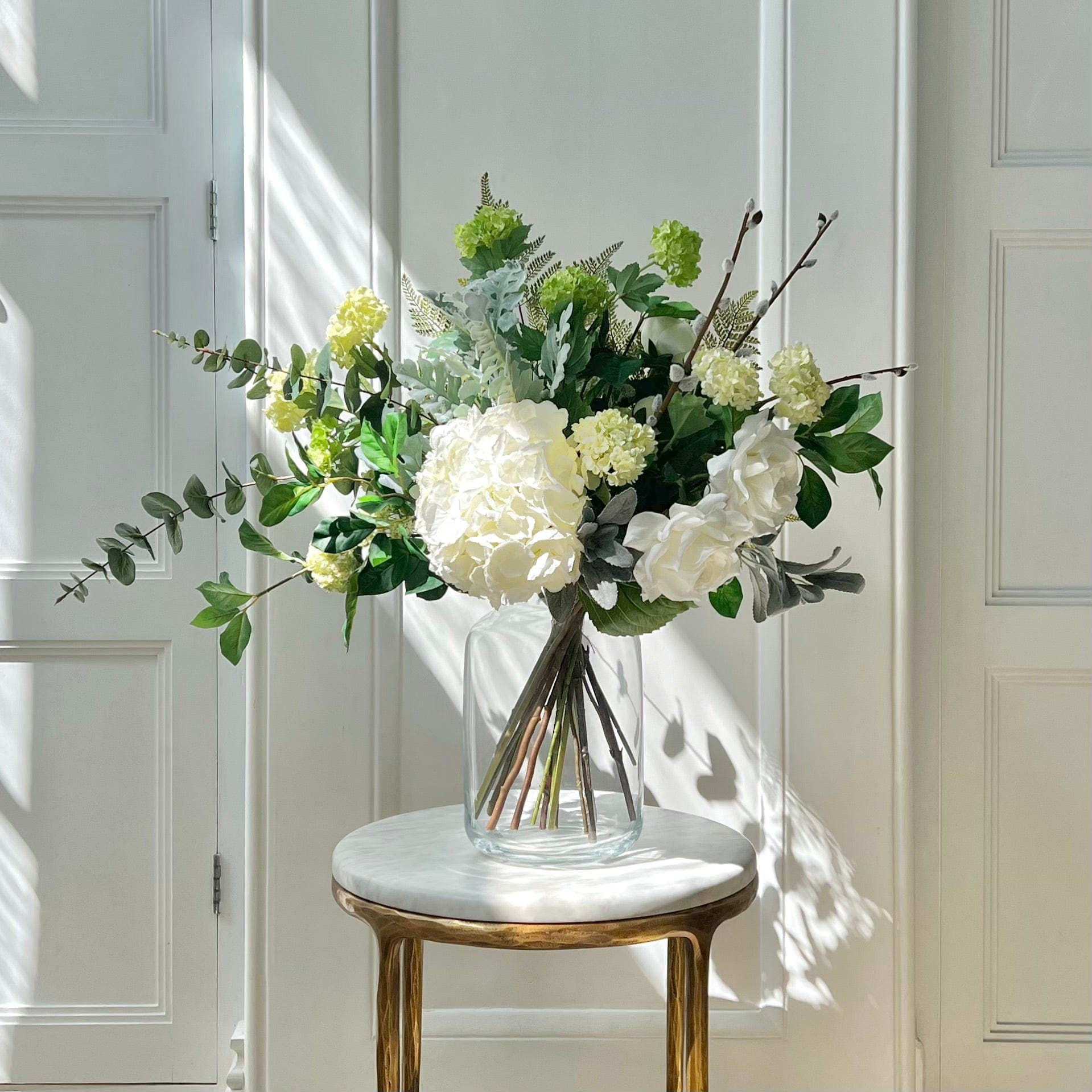 Realistic Rose Above It Artificial Flower Arrangement by The Faux Flower Company