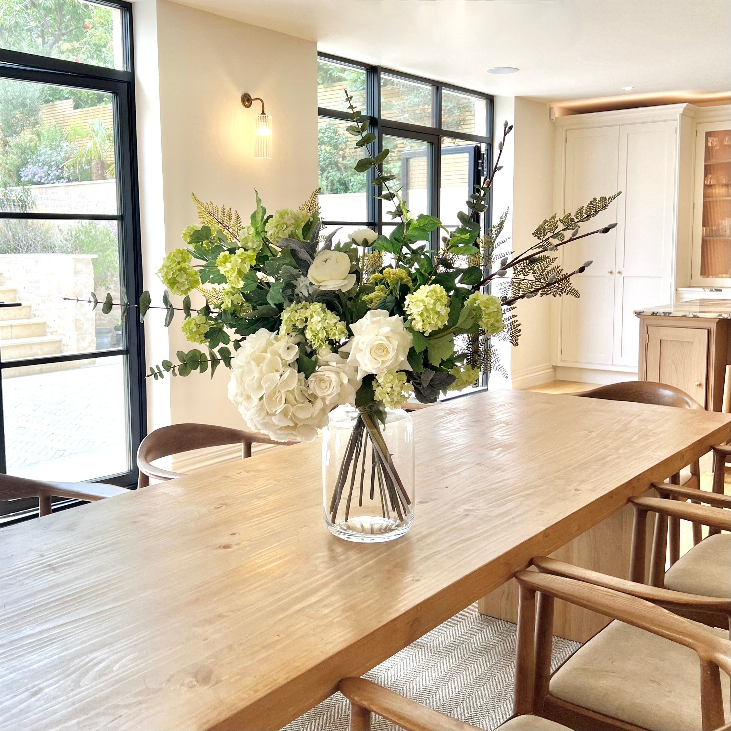 Realistic Rose Above It Artificial Flower Arrangement by The Faux Flower Company