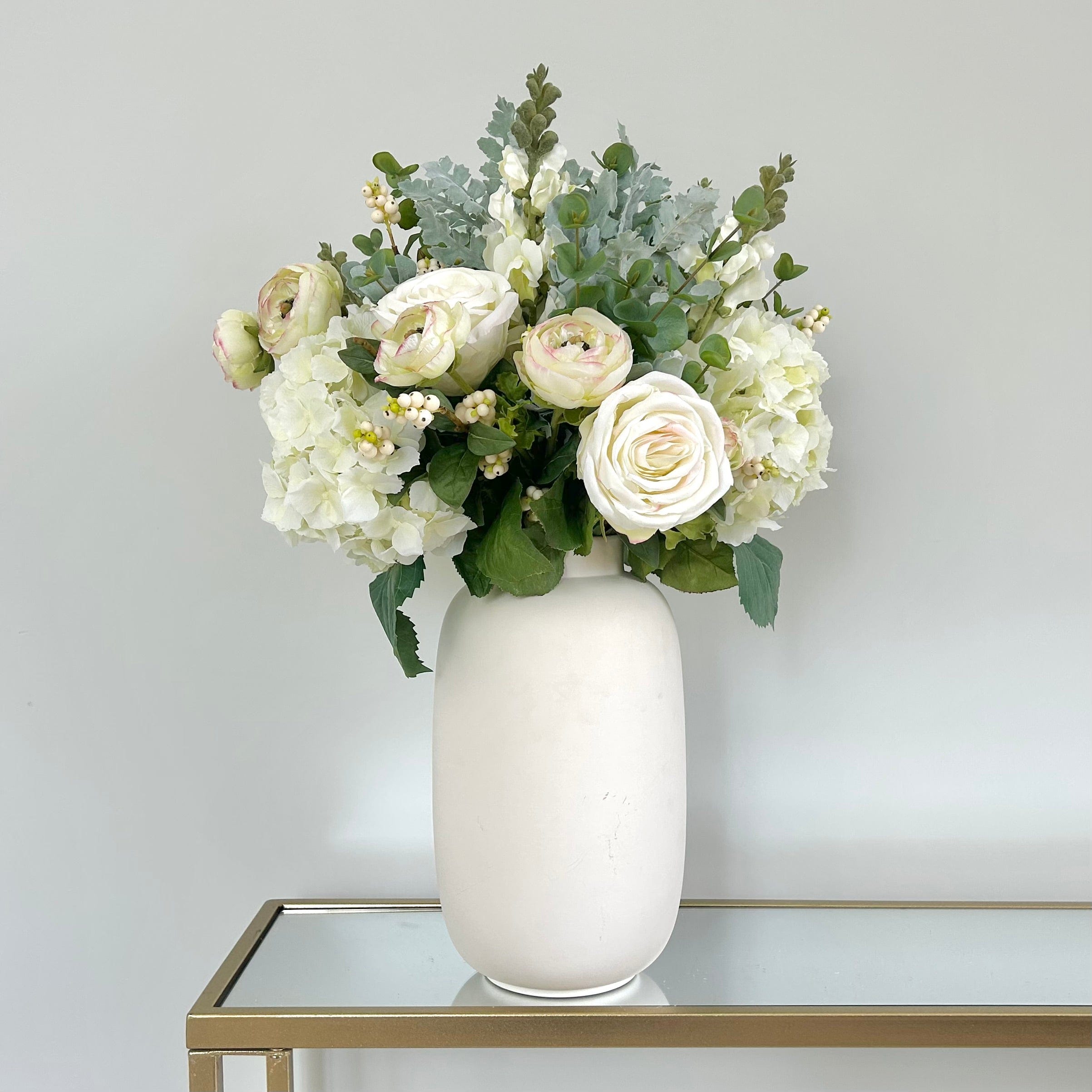 Realistic Snowberry Bliss Artificial Flower Arrangement by The Faux Flower Company