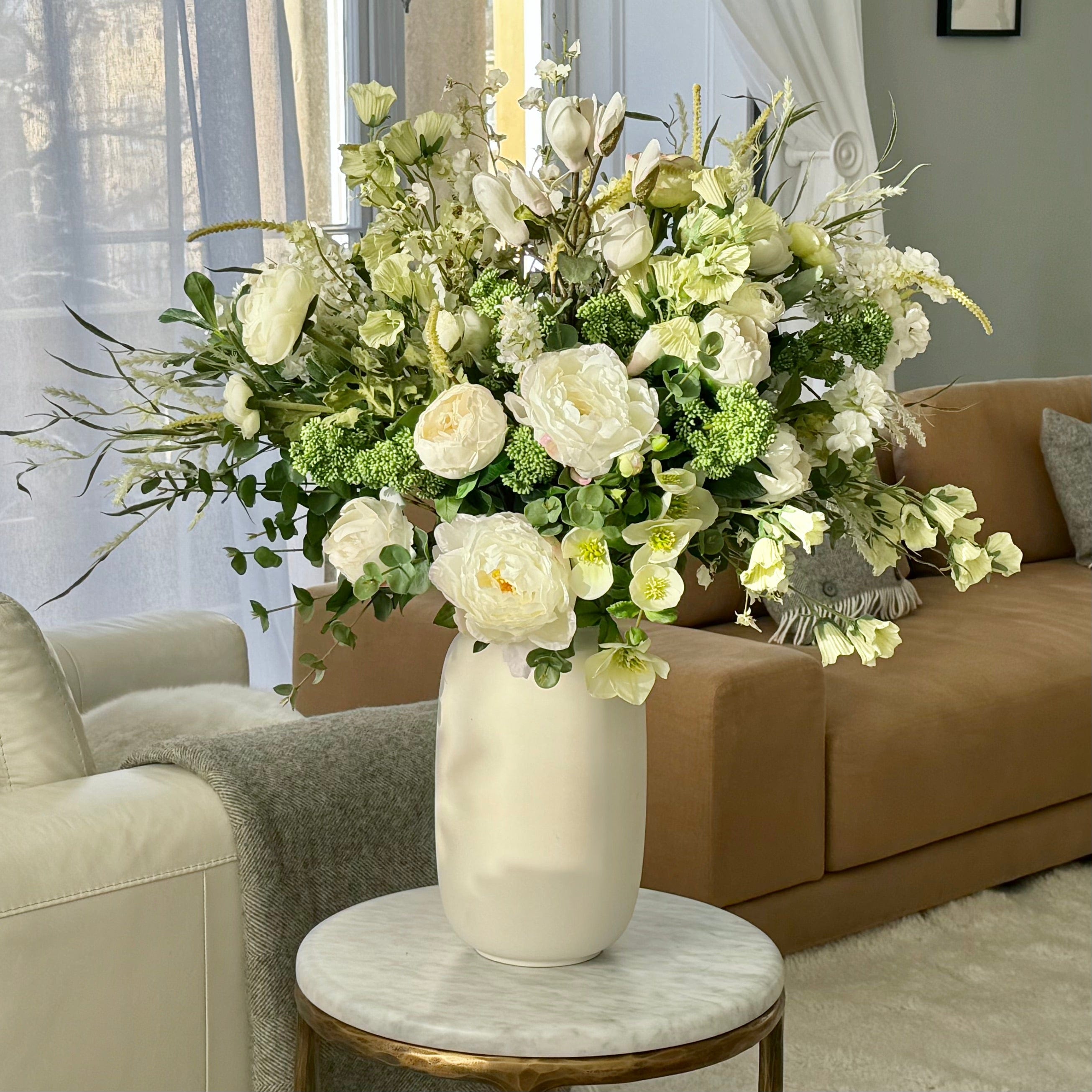 Realistic Spring Splendour Artificial Flower Arrangement by The Faux Flower Company