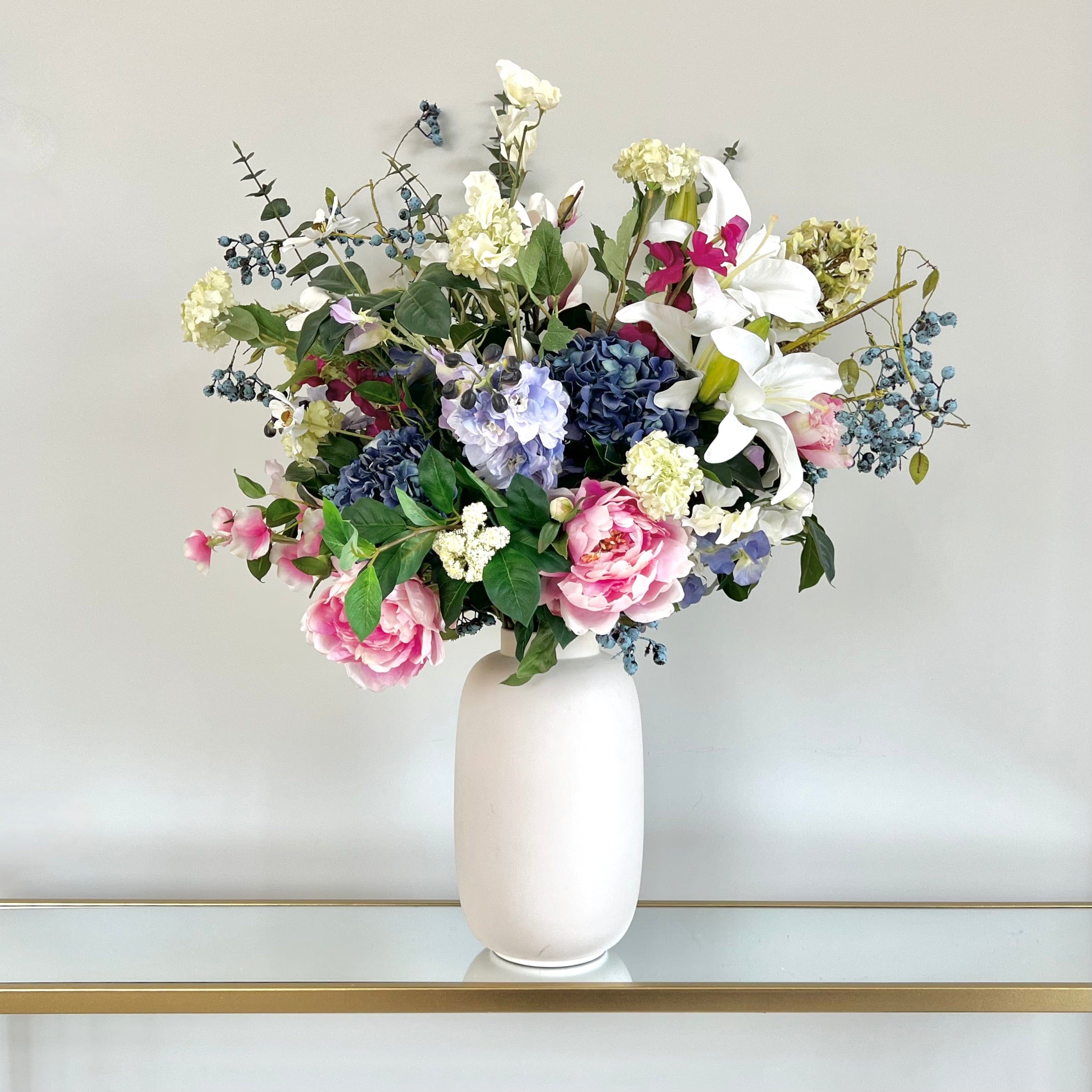 Realistic Summer Splendour Artificial Flower Arrangement by The Faux Flower Company
