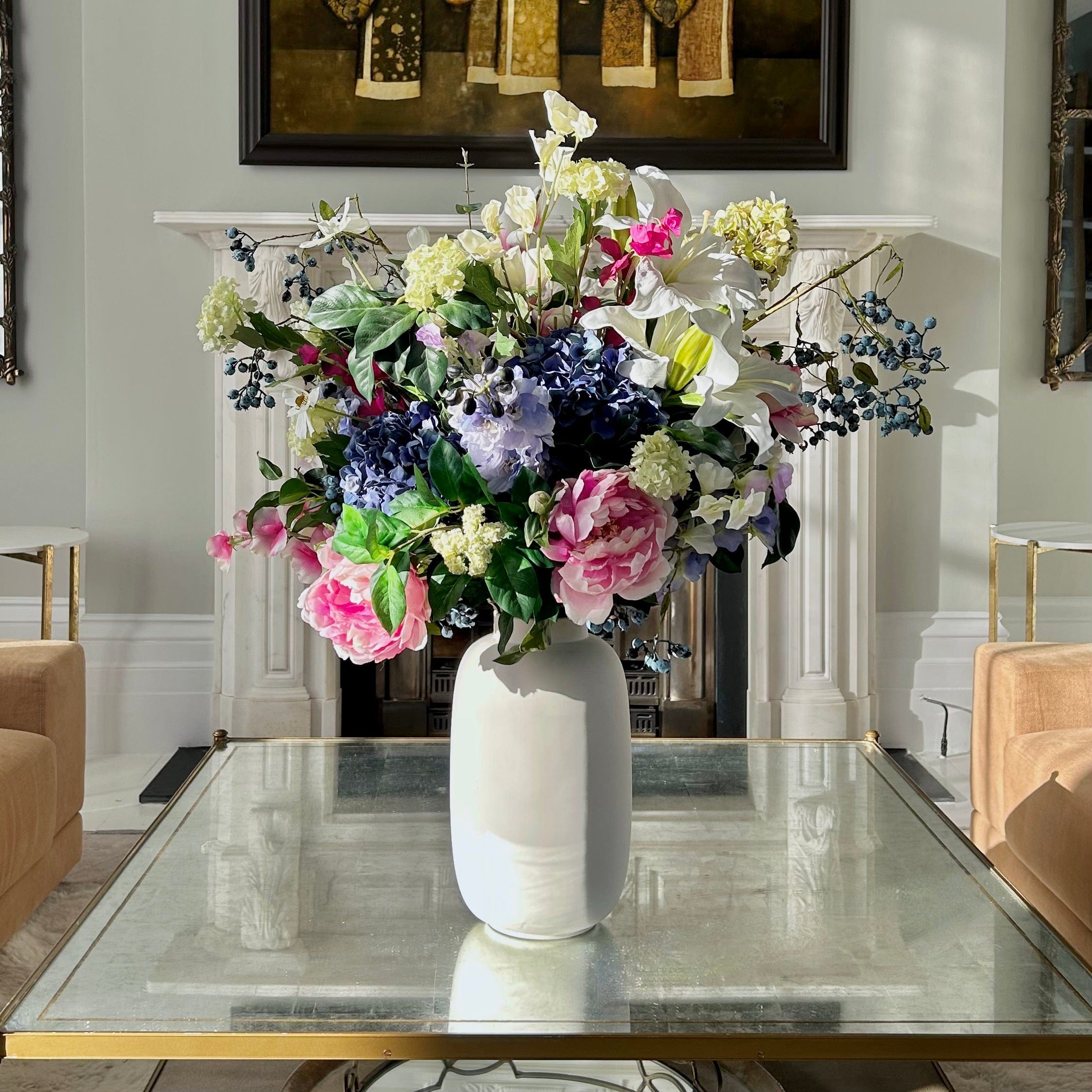 Realistic Summer Splendour Artificial Flower Arrangement by The Faux Flower Company