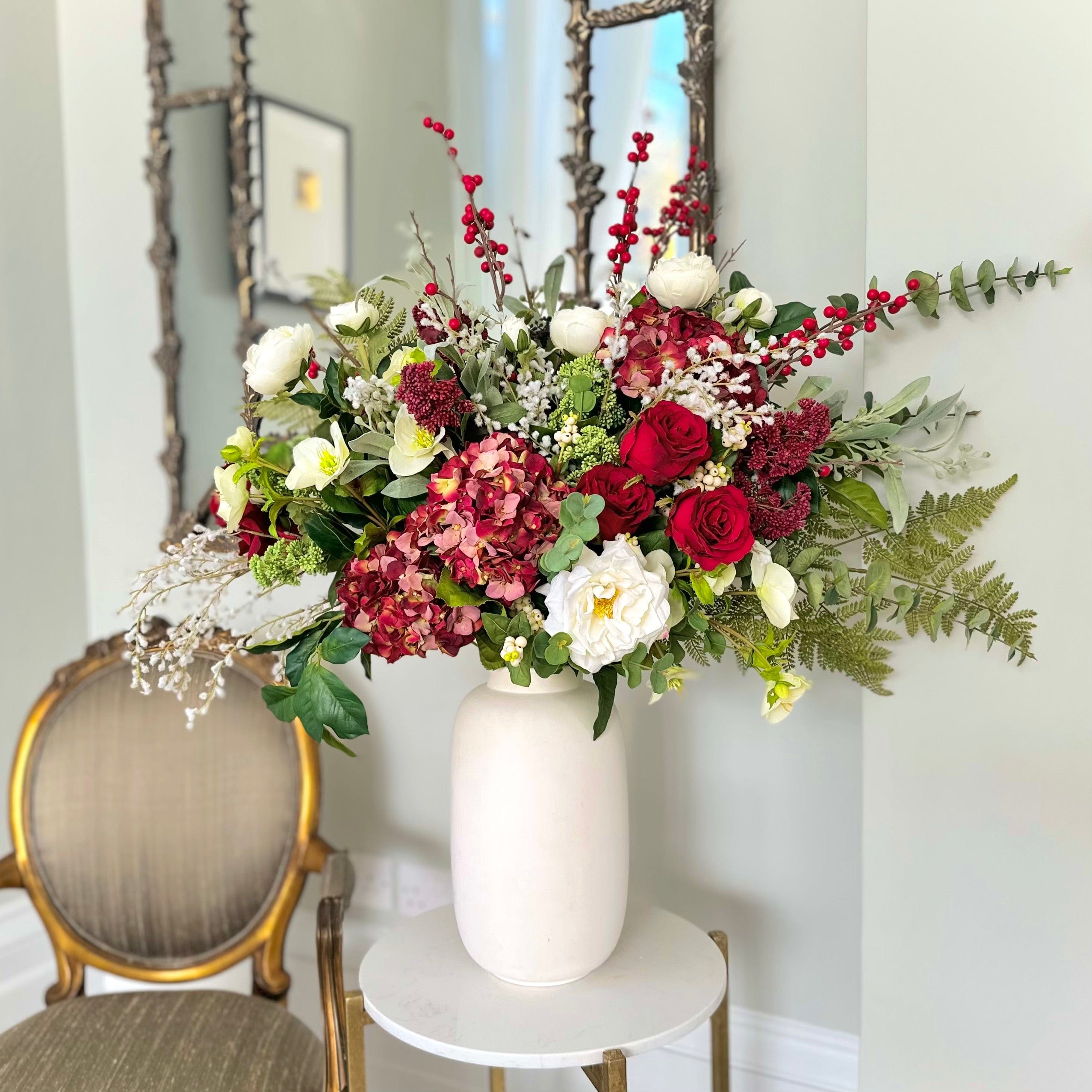Realistic Winter Splendour Artificial Flower Arrangement by The Faux Flower Company