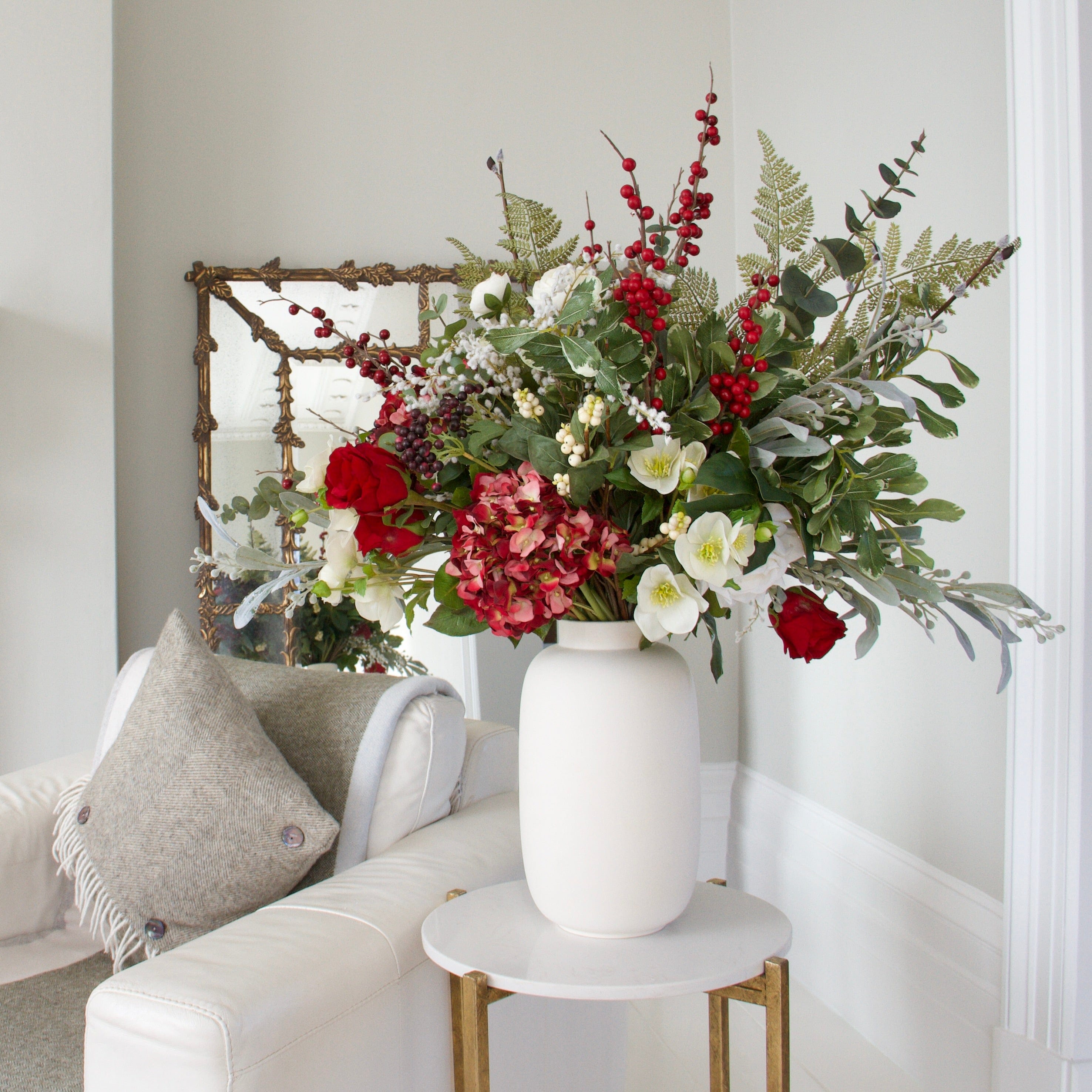 Realistic Winter Splendour Artificial Flower Arrangement by The Faux Flower Company