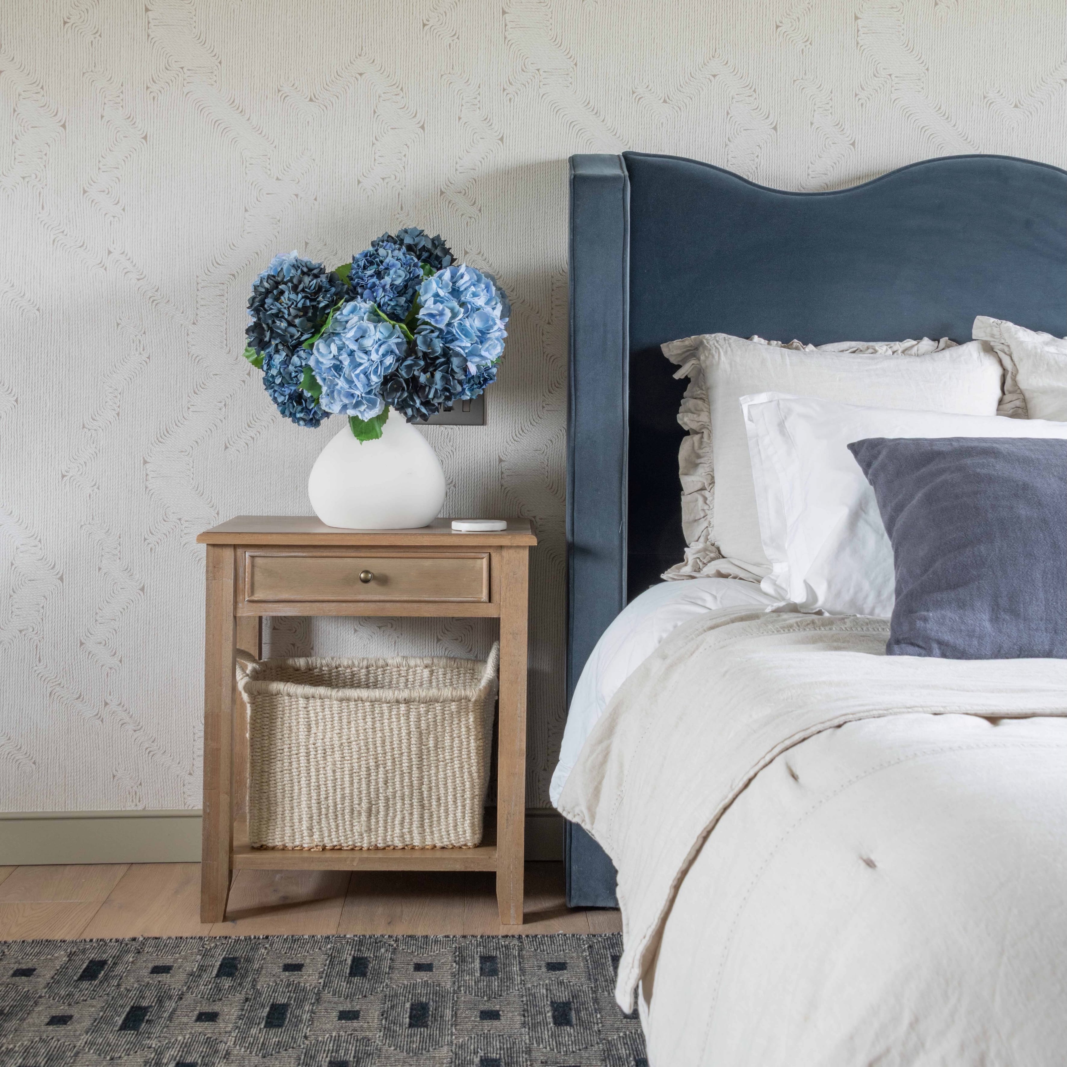 Realistic Maison Bleu Artificial Flower Arrangement by The Faux Flower Company