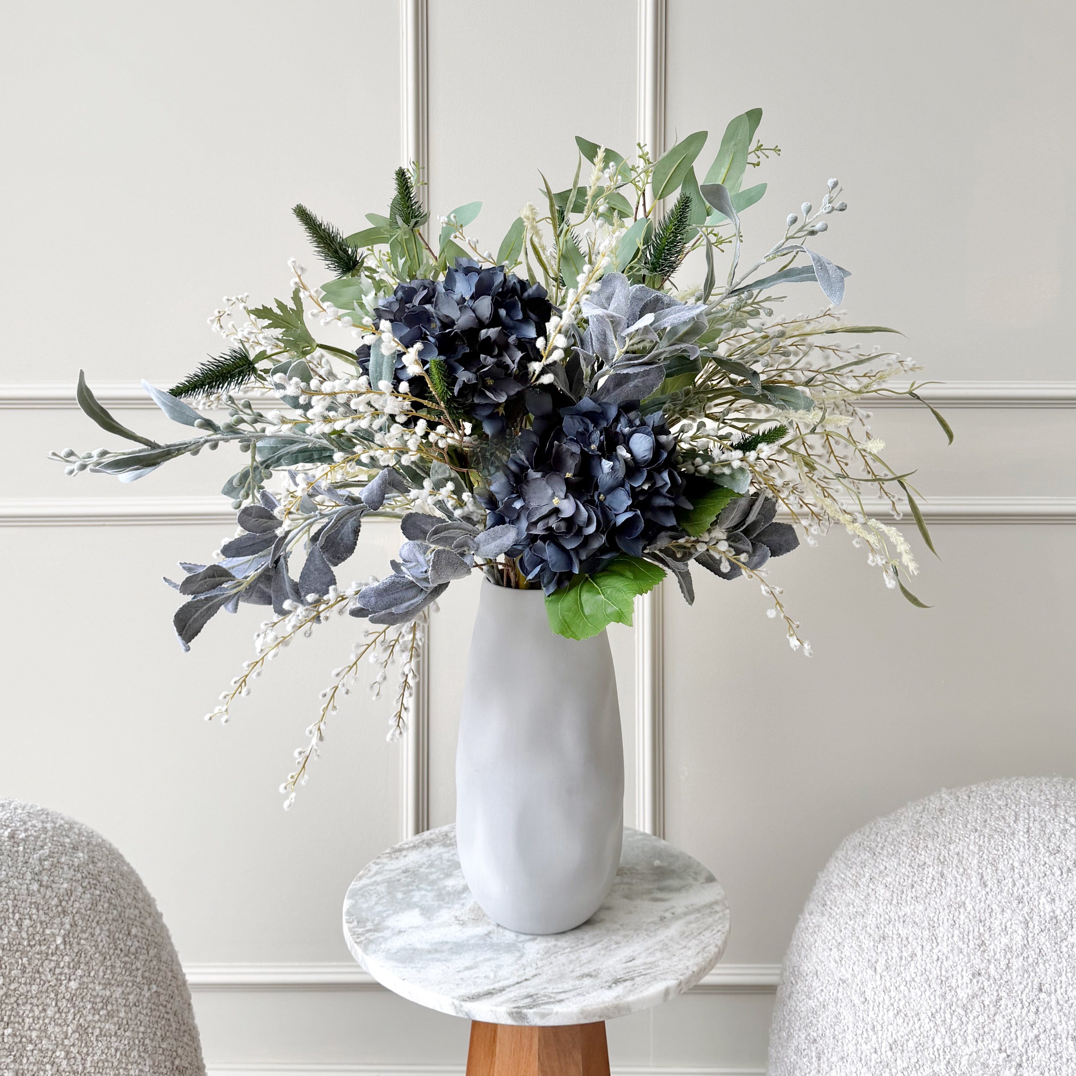 Realistic Midnight Artificial Flower Arrangement by The Faux Flower Company
