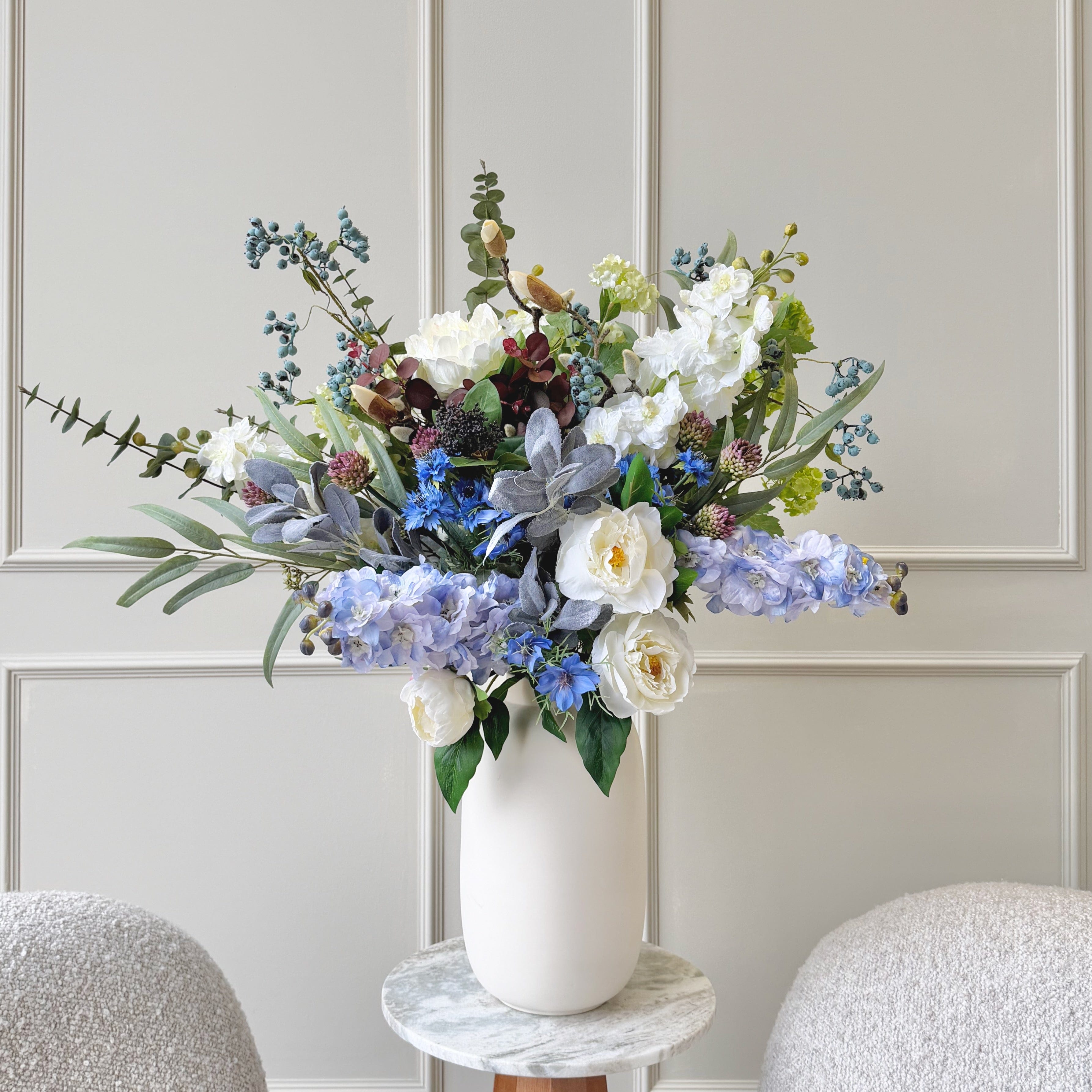 Realistic Under Parisian Skies Artificial Flower Arrangement by The Faux Flower Company