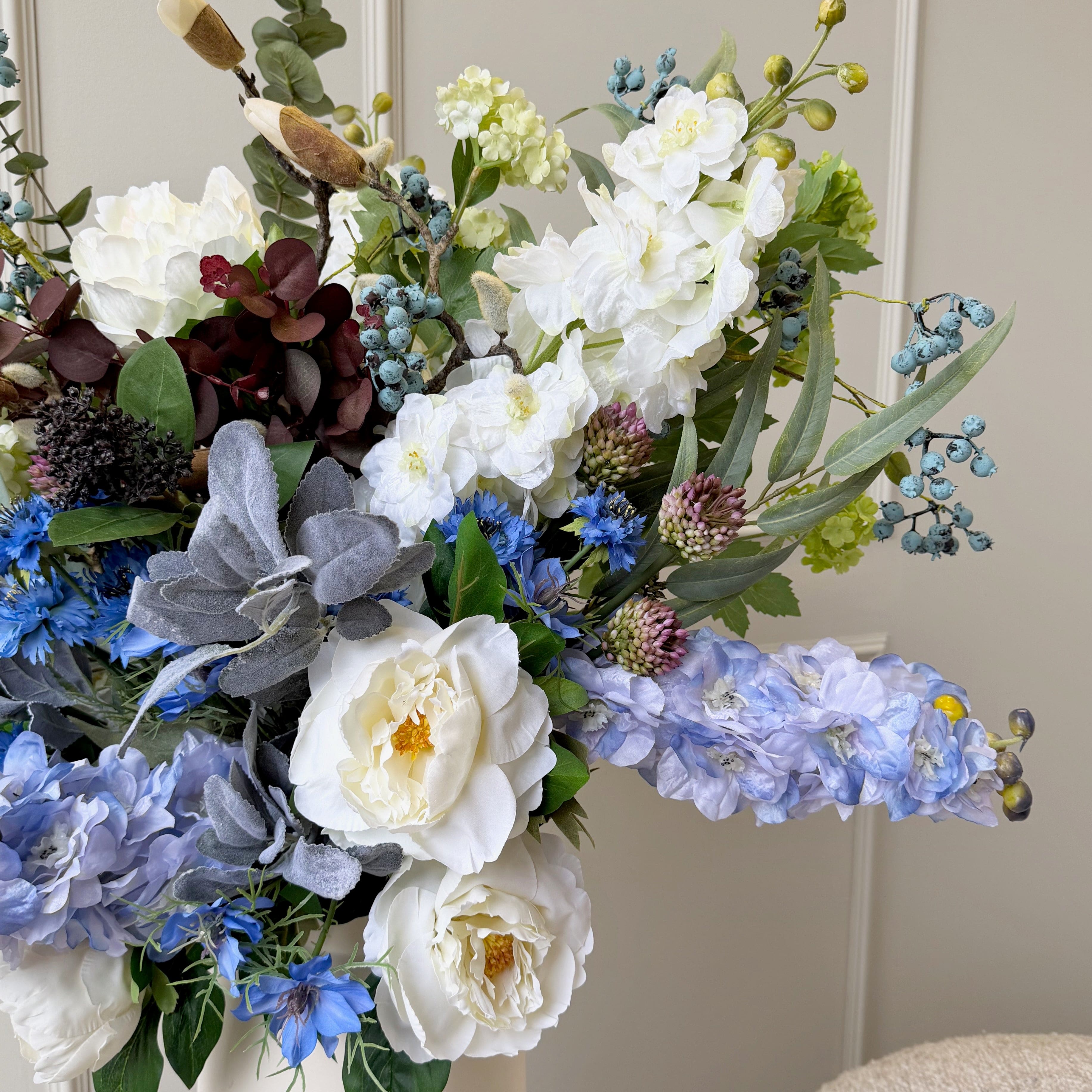 Realistic Under Parisian Skies Artificial Flower Arrangement by The Faux Flower Company