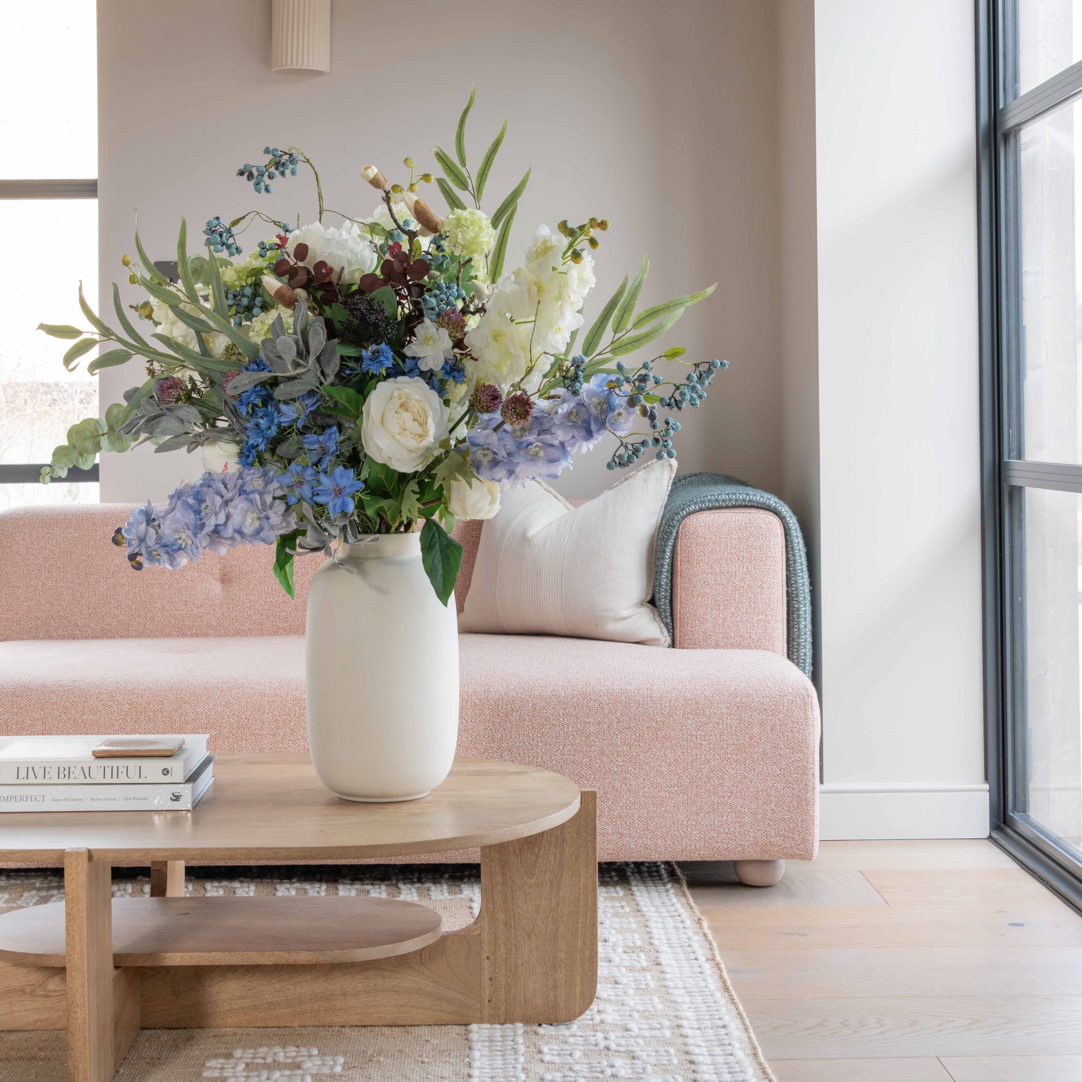 Realistic Under Parisian Skies Splendour Artificial Flower Arrangement by The Faux Flower Company