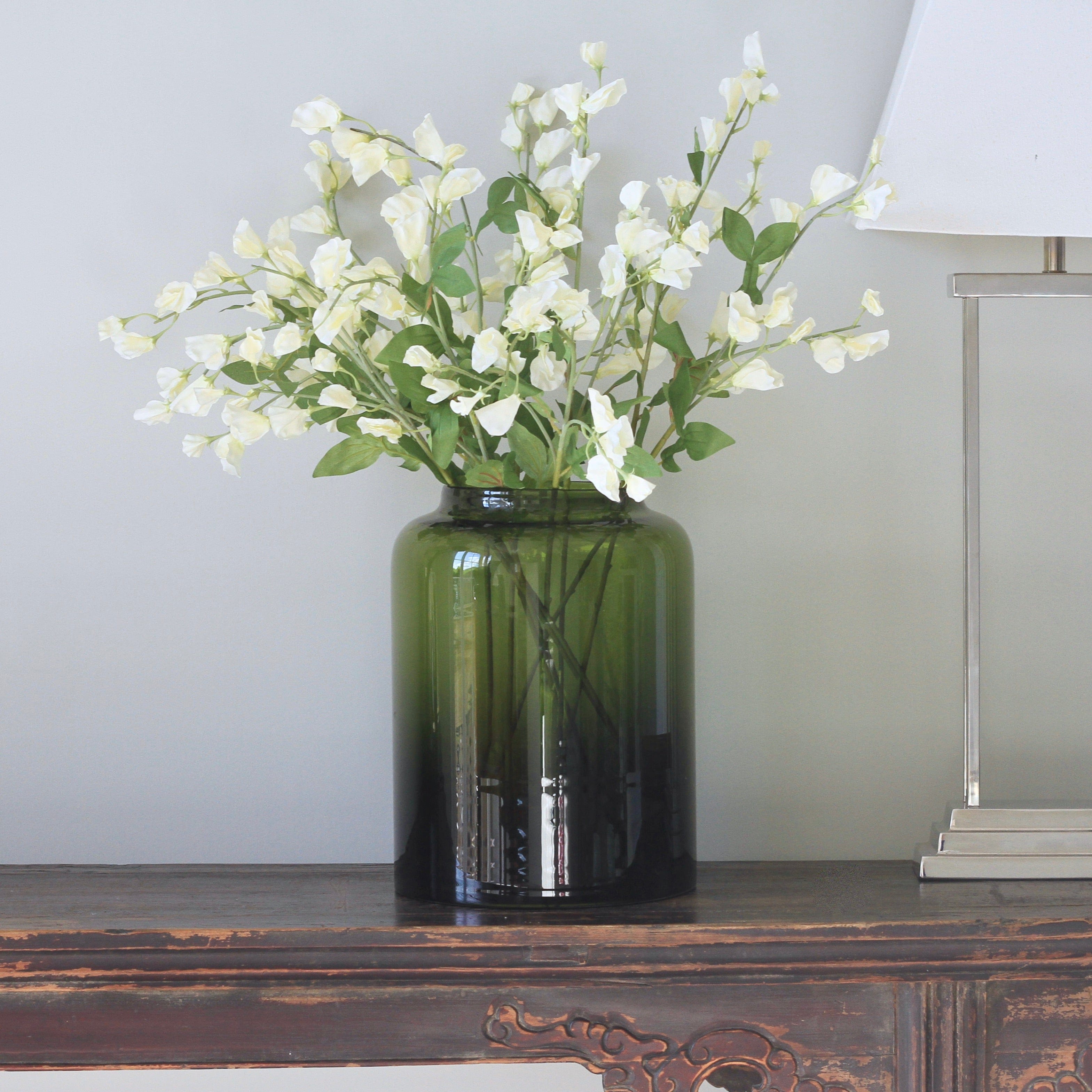 Realistic Artificial Cream Tall Sweet Pea ABX9280WH by The Faux Flower Company